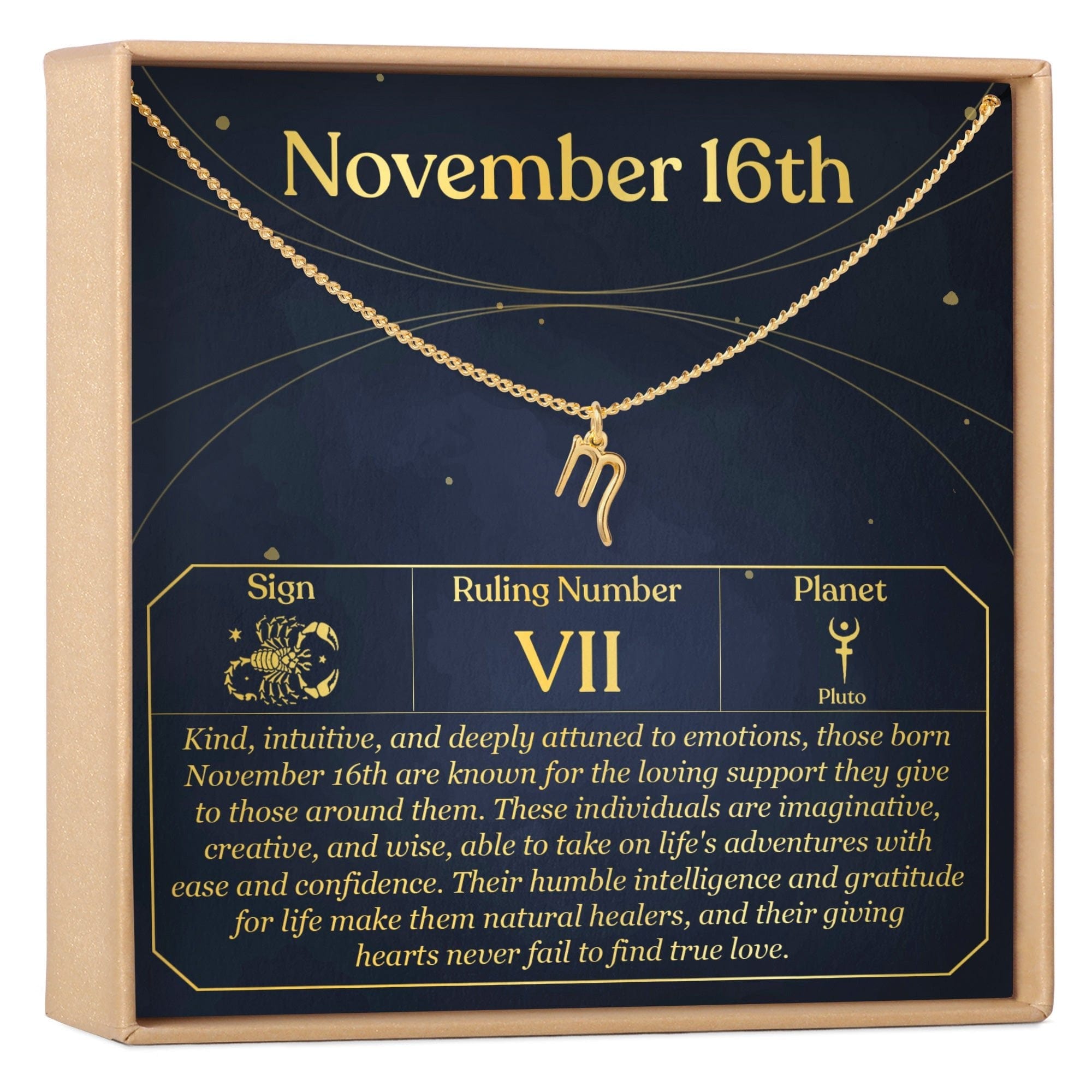 NOVEMBER 16TH SCORPIO NECKLACE