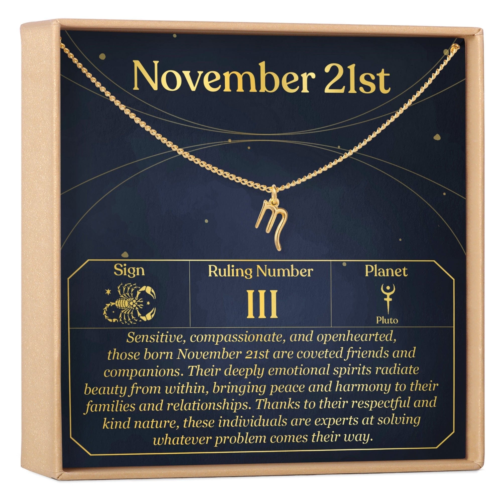 NOVEMBER 21ST SCORPIO NECKLACE