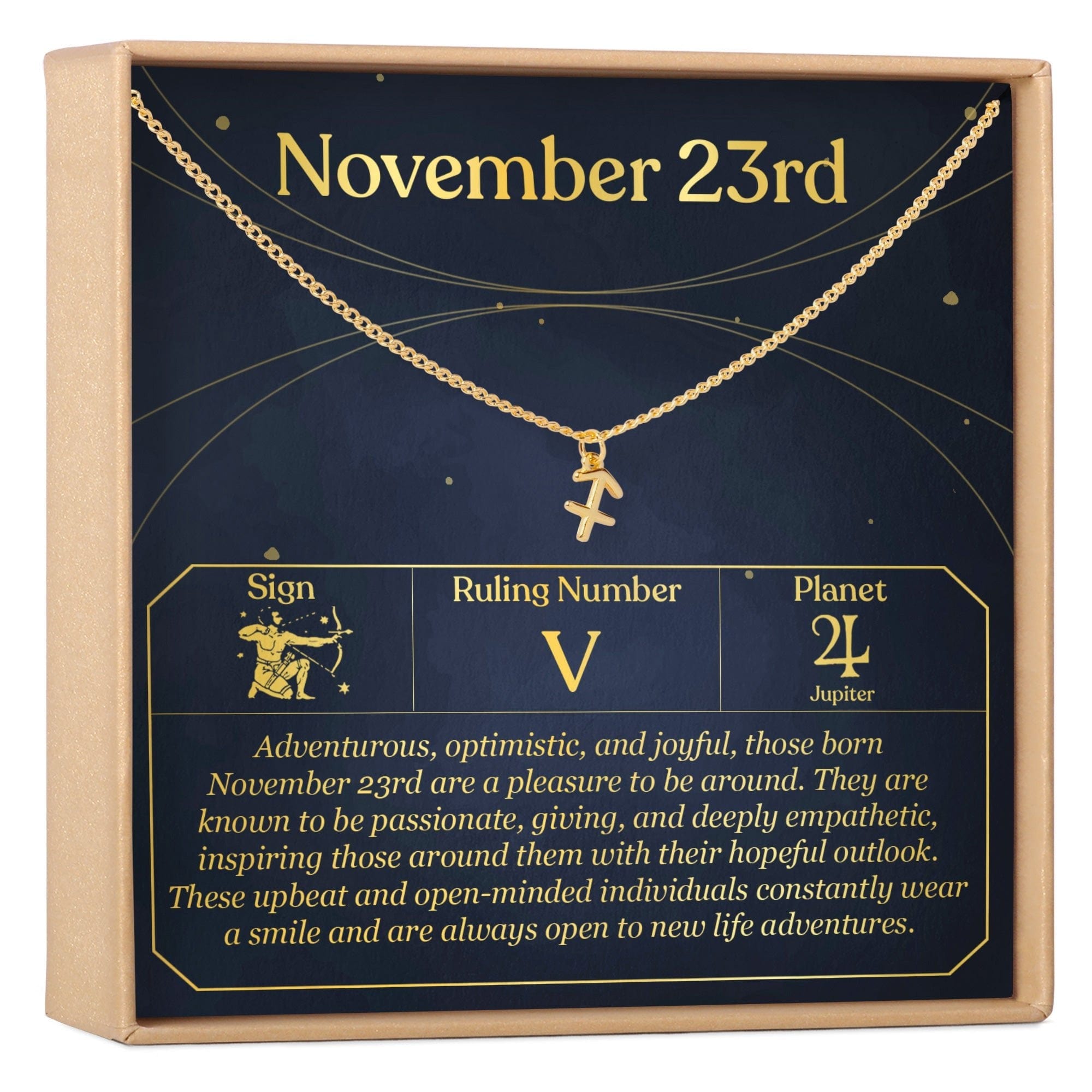 NOVEMBER 23RD SAGITTARIUS NECKLACE