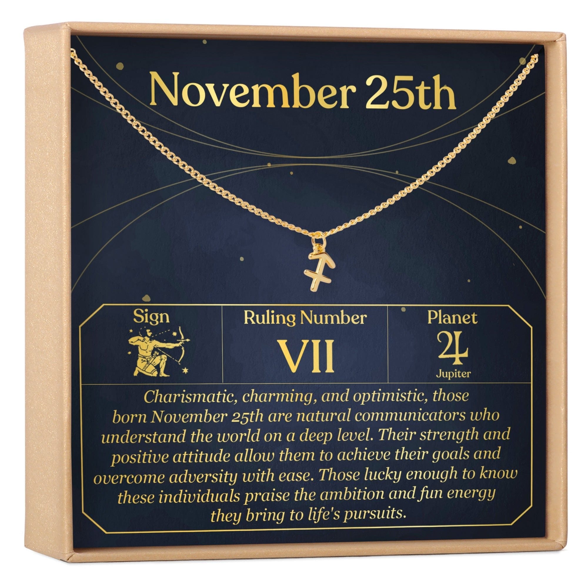 NOVEMBER 25TH SAGITTARIUS NECKLACE