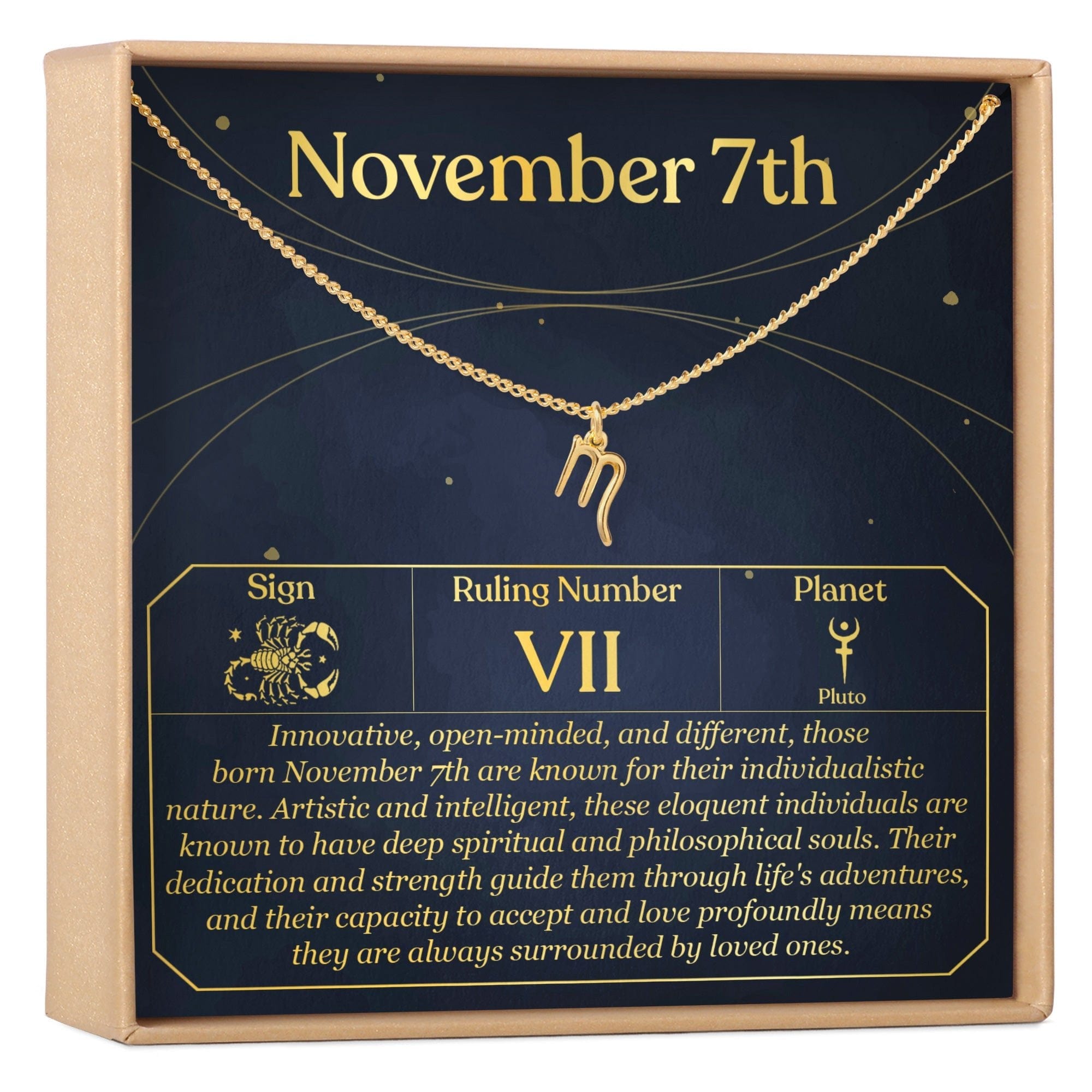 NOVEMBER 7TH SCORPIO NECKLACE