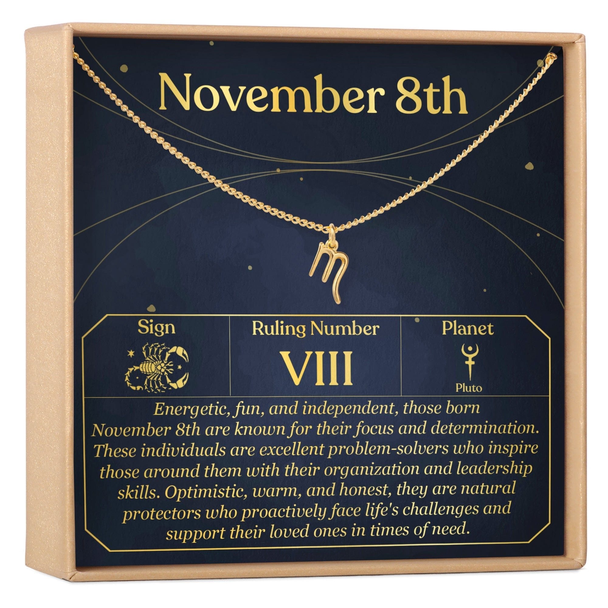 NOVEMBER 8TH SCORPIO NECKLACE