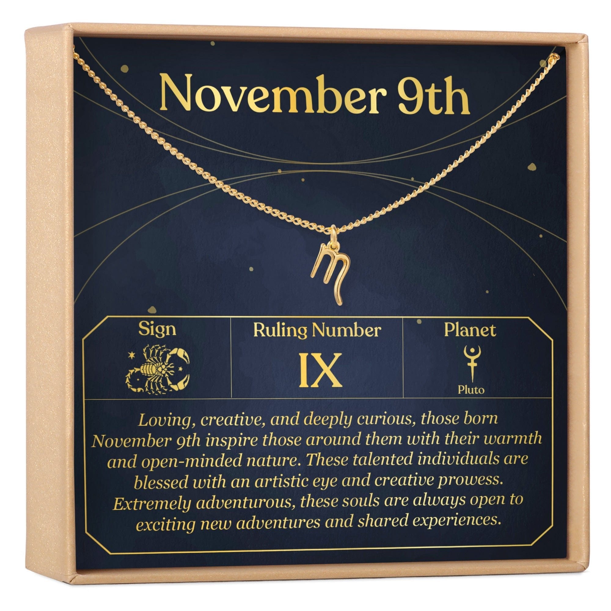NOVEMBER 9TH SCORPIO NECKLACE