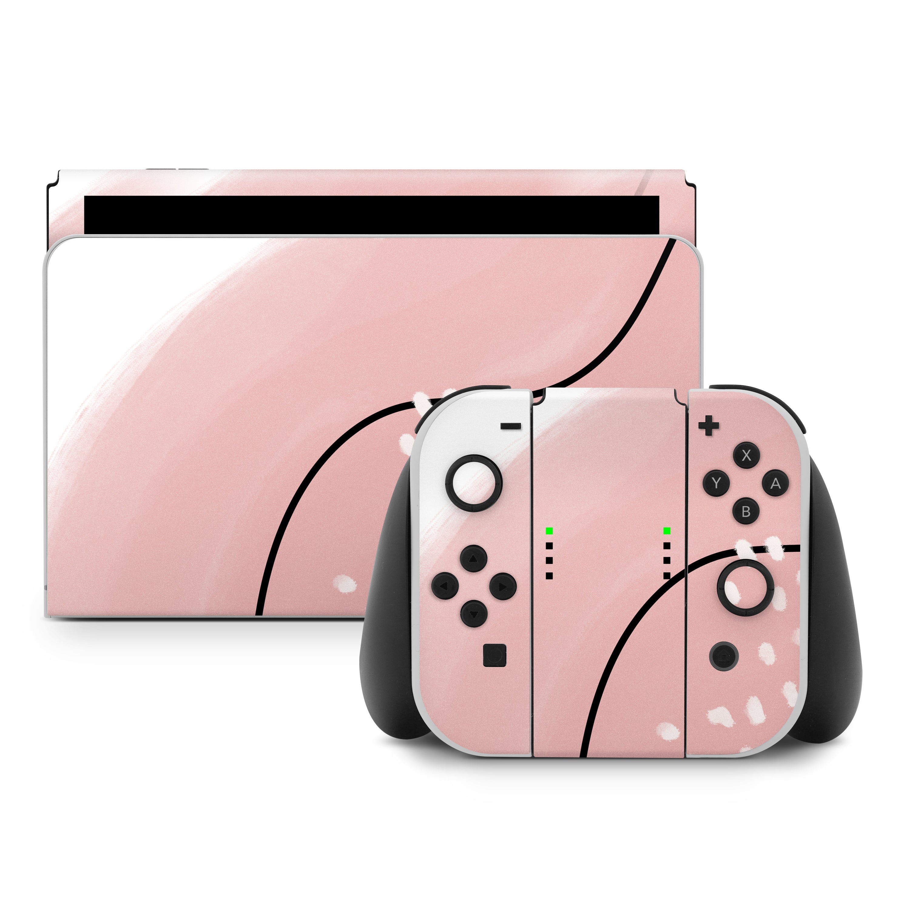 Abstract Pink and Brown - Nintendo Switch Skin