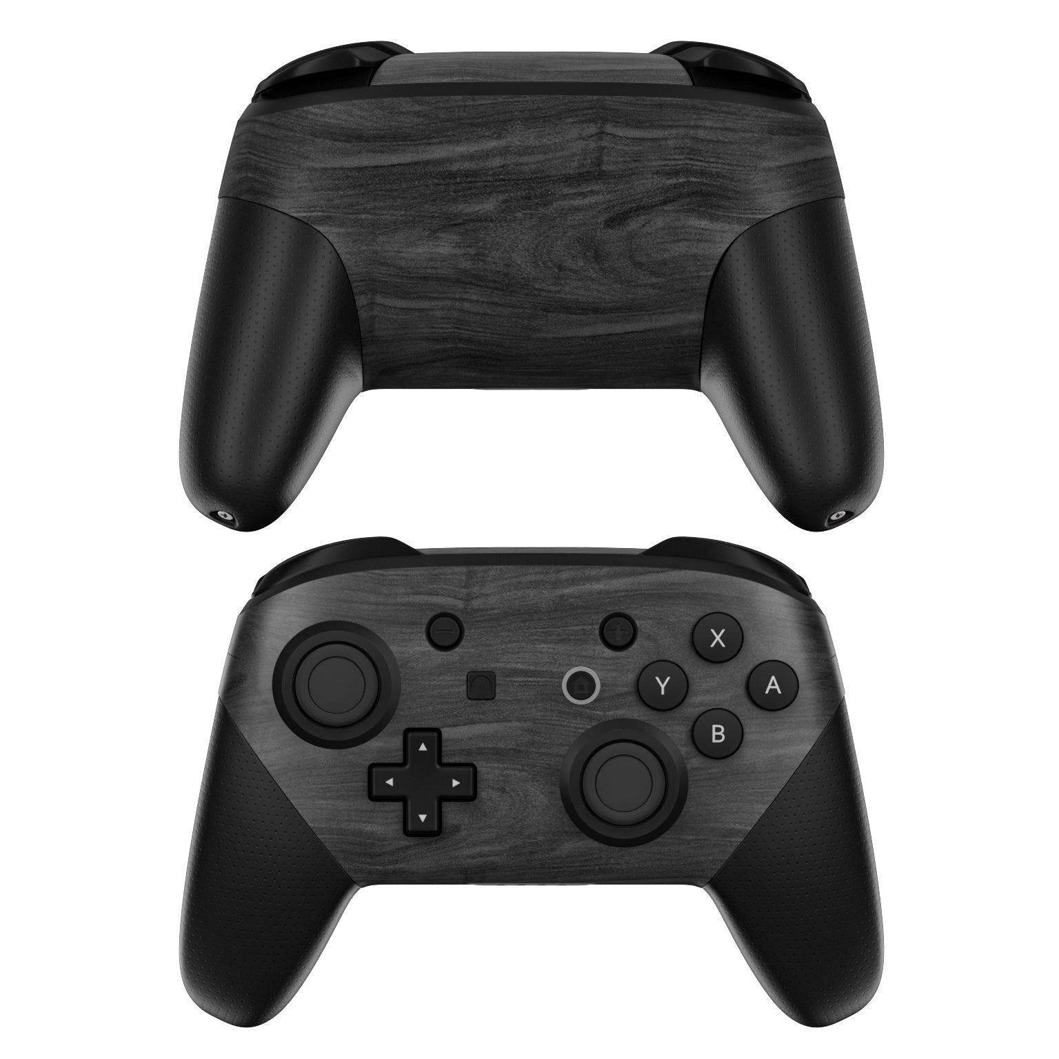 Black Woodgrain - Nintendo Switch Pro Controller Skin
