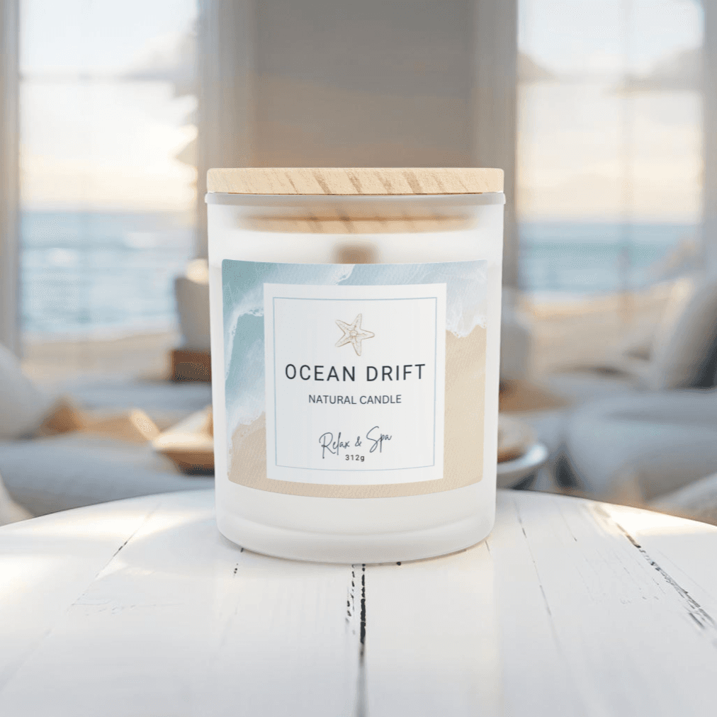 Ocean Drift Scented Candle – Relaxing Coastal Aromatherapy Candle