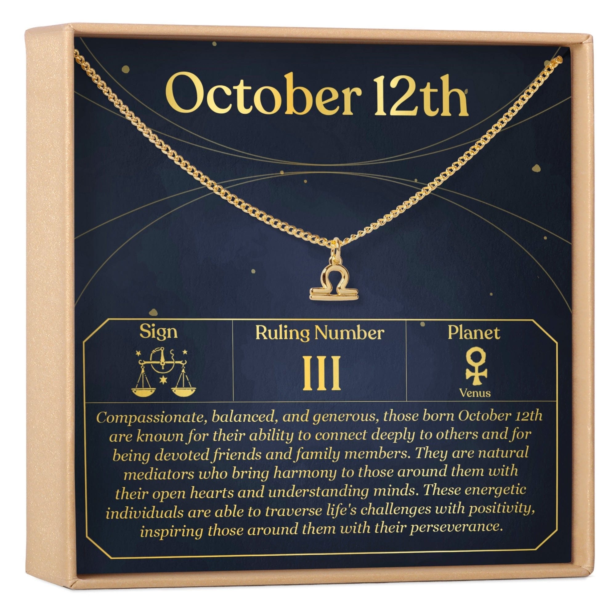 OCTOBER 12TH LIBRA NECKLACE
