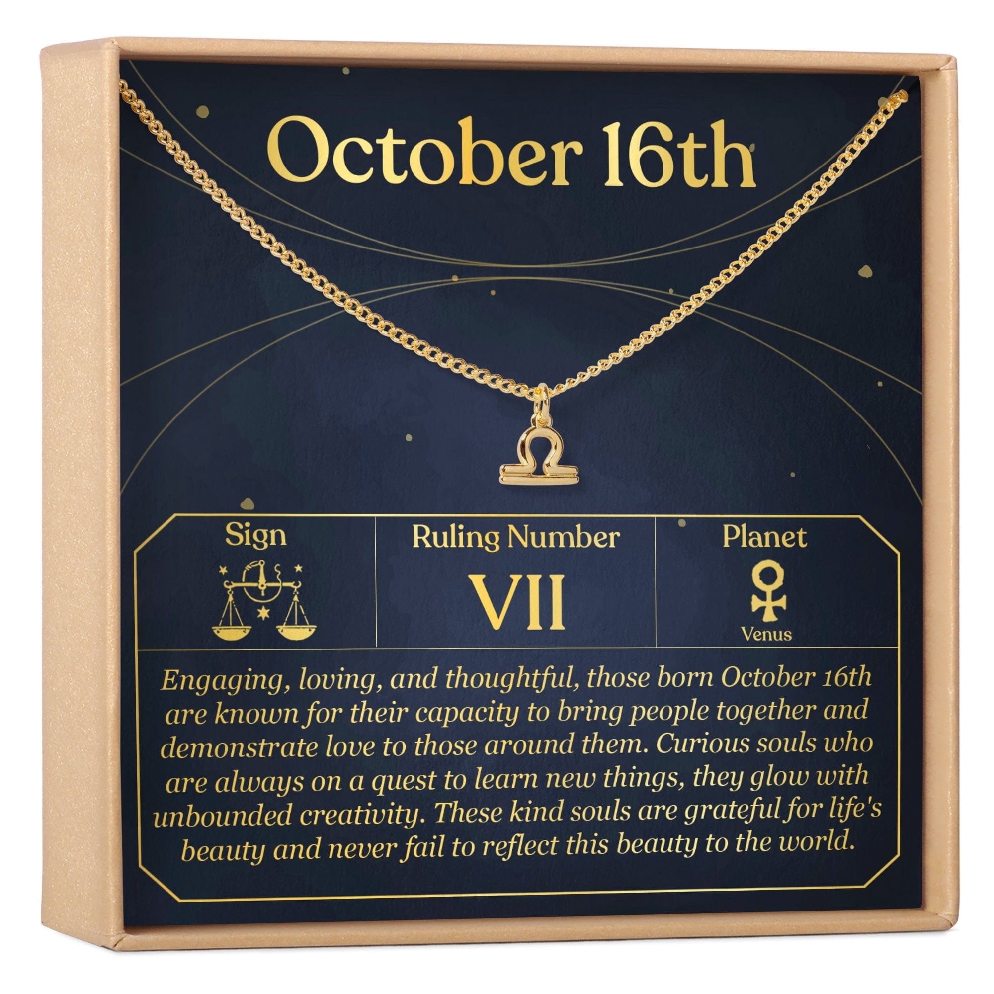 OCTOBER 16TH LIBRA NECKLACE