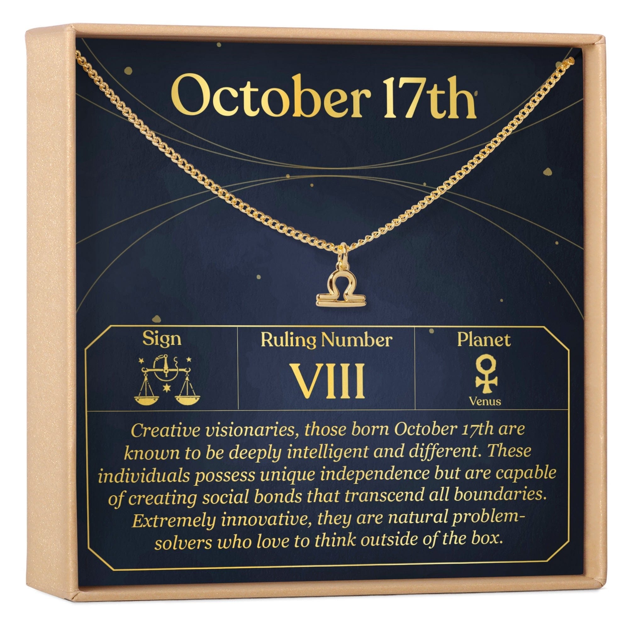 OCTOBER 17TH LIBRA NECKLACE