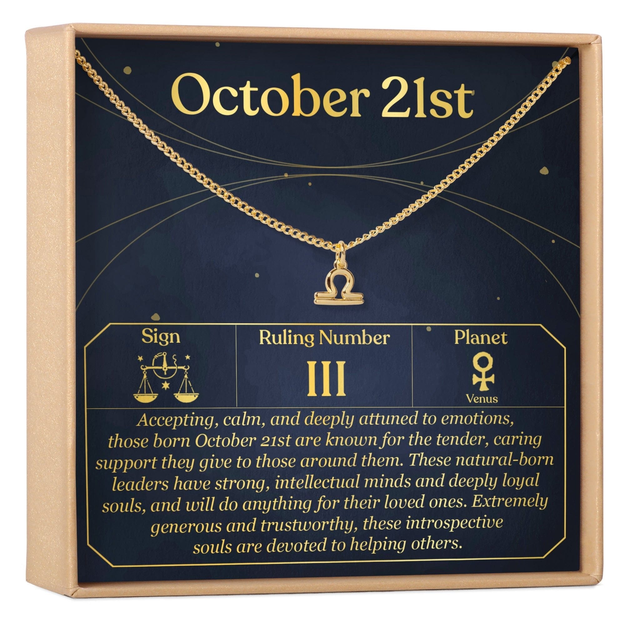 OCTOBER 21ST LIBRA NECKLACE