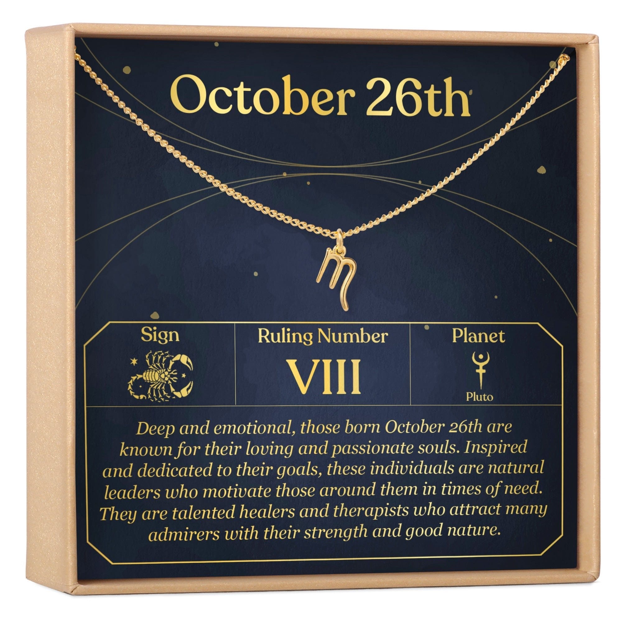 OCTOBER 26TH SCORPIO NECKLACE