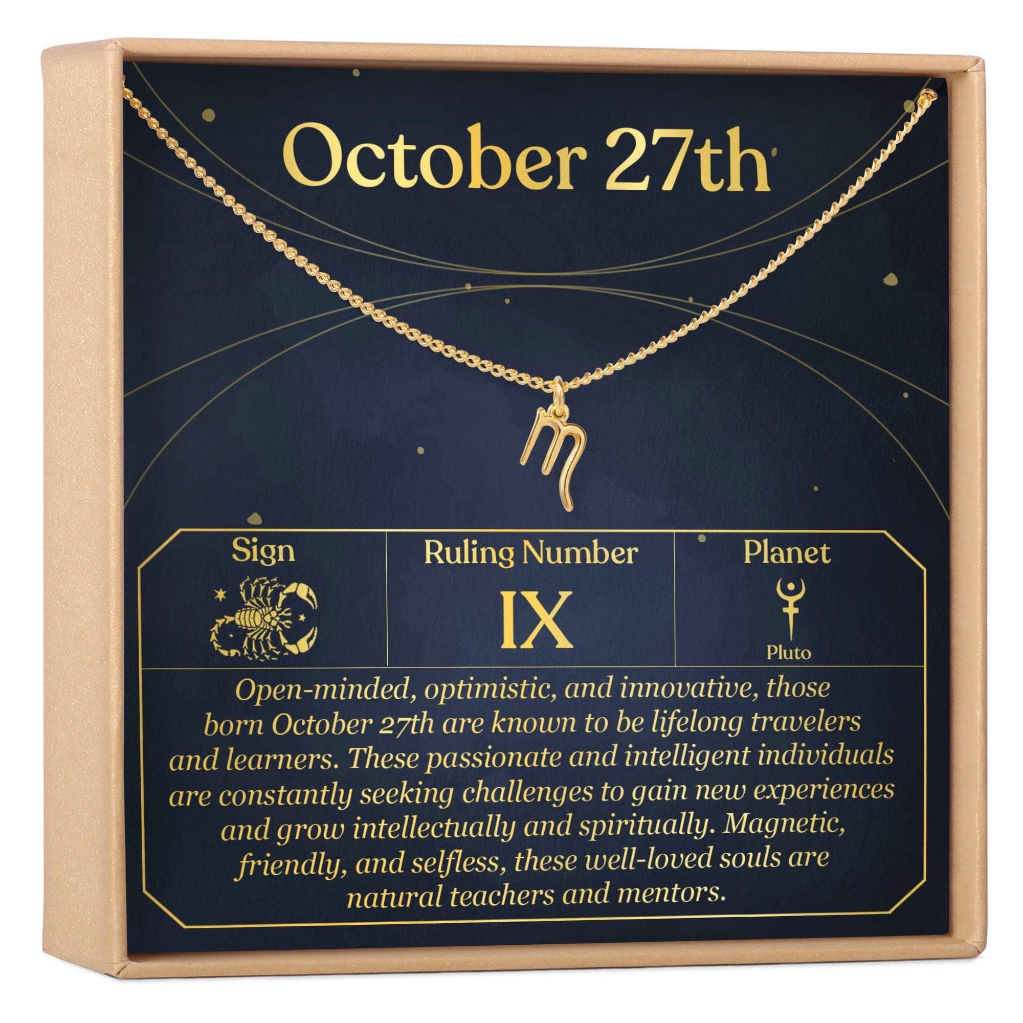 OCTOBER 27TH SCORPIO NECKLACE