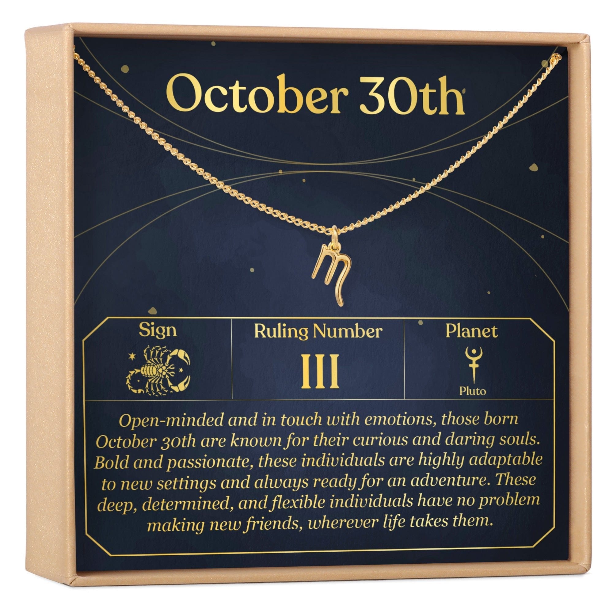 OCTOBER 30TH SCORPIO NECKLACE