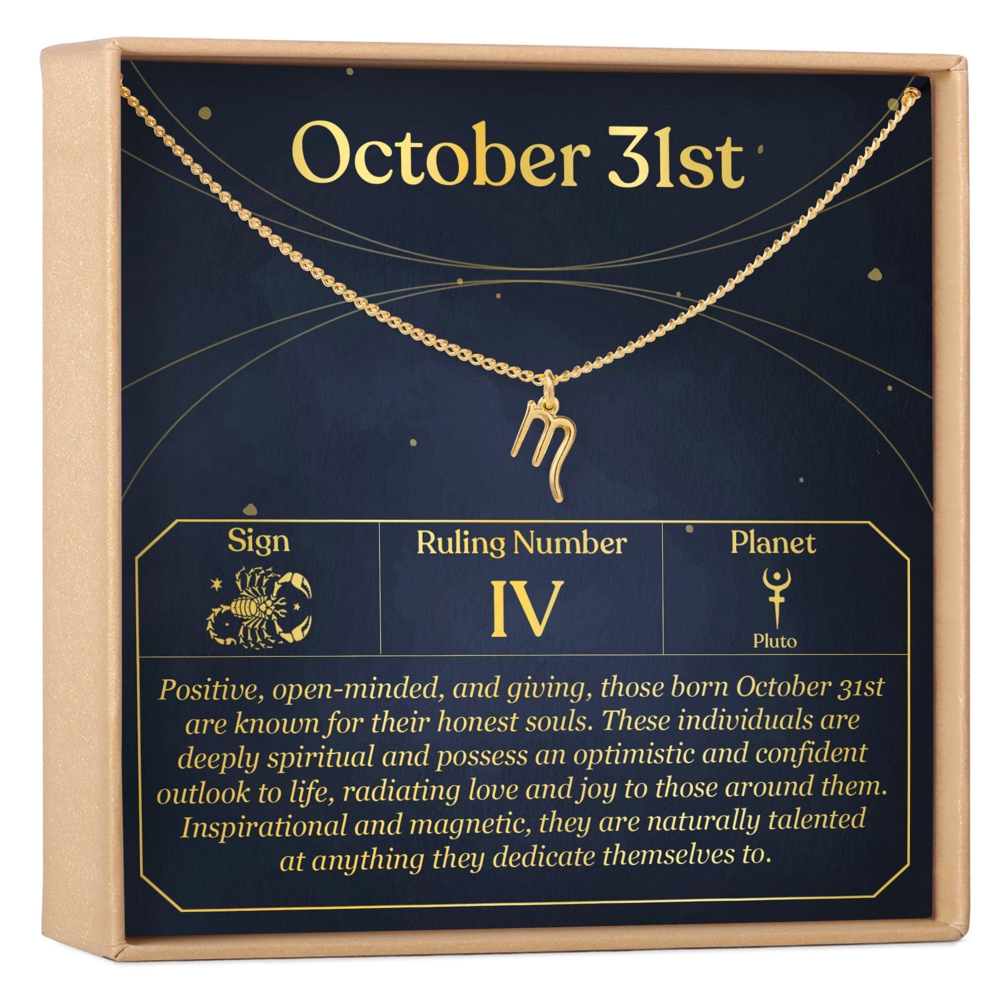 OCTOBER 31ST SCORPIO NECKLACE