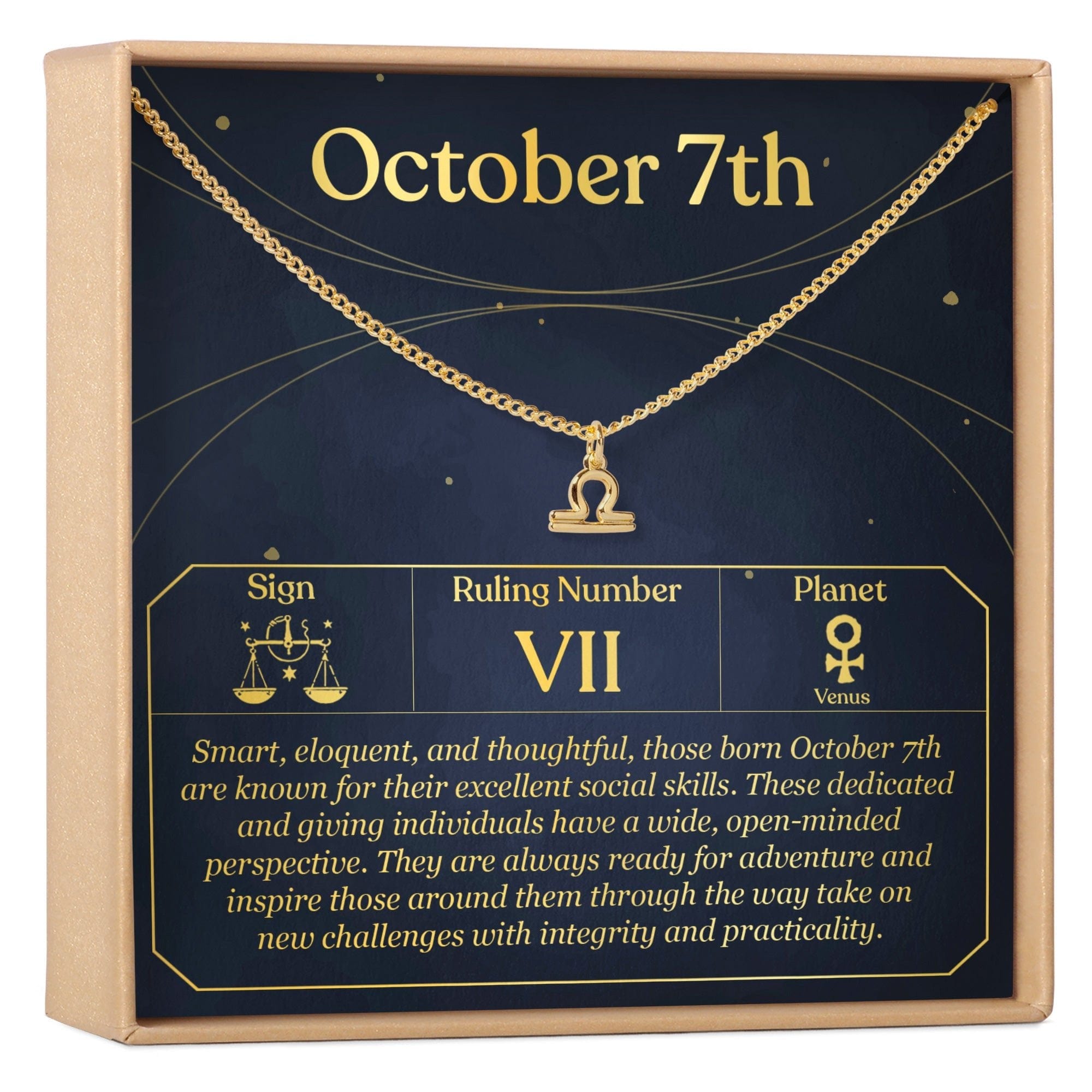 OCTOBER 7TH LIBRA NECKLACE