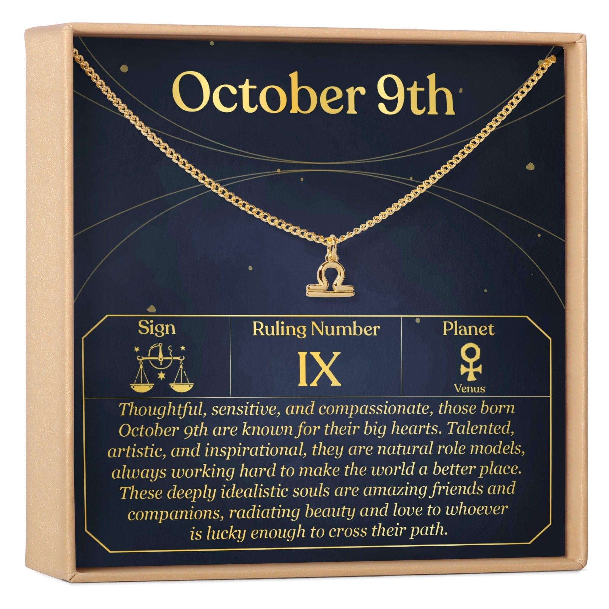 OCTOBER 9TH LIBRA NECKLACE