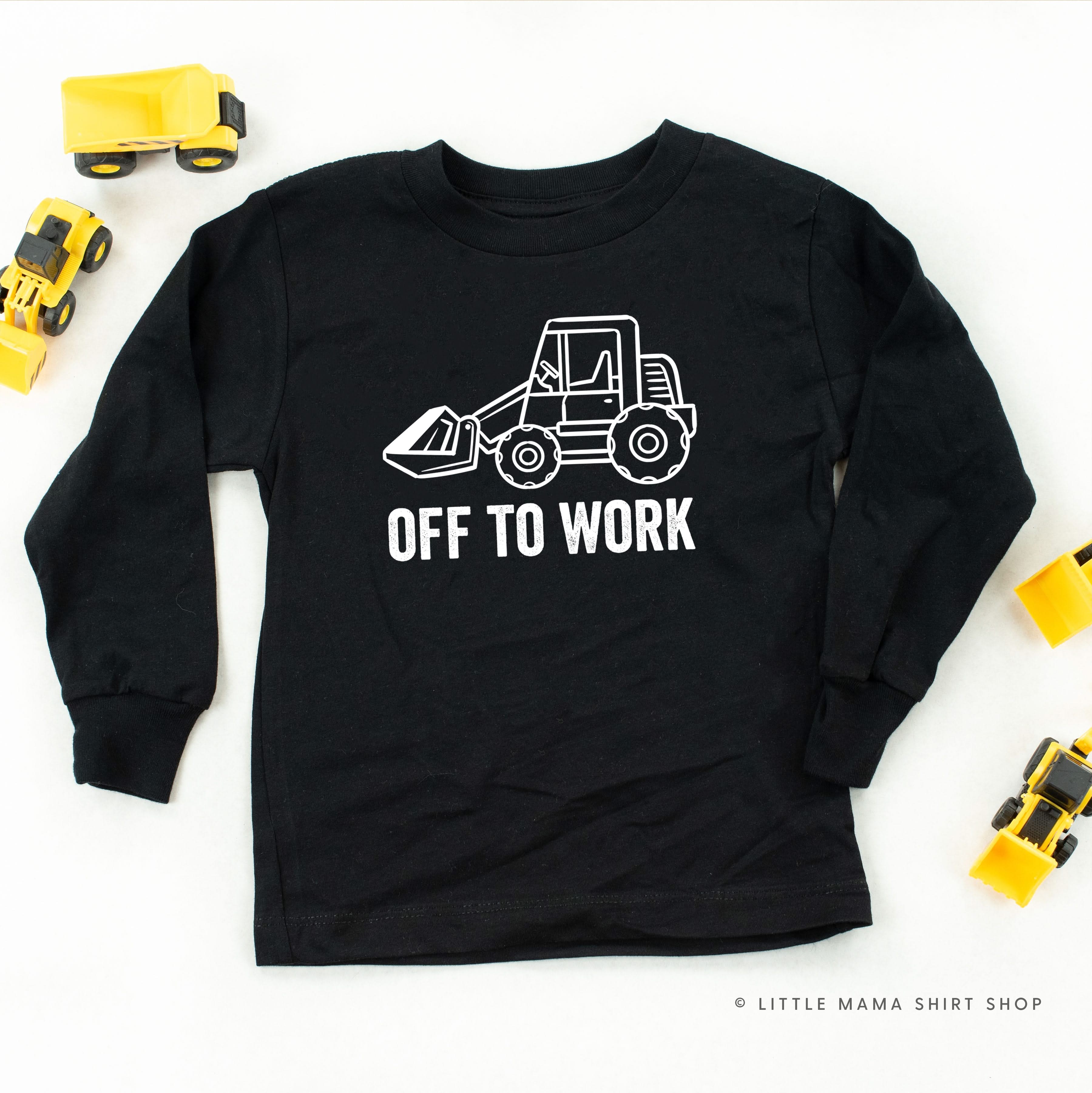 Off To Work - Child Long Sleeve Tee