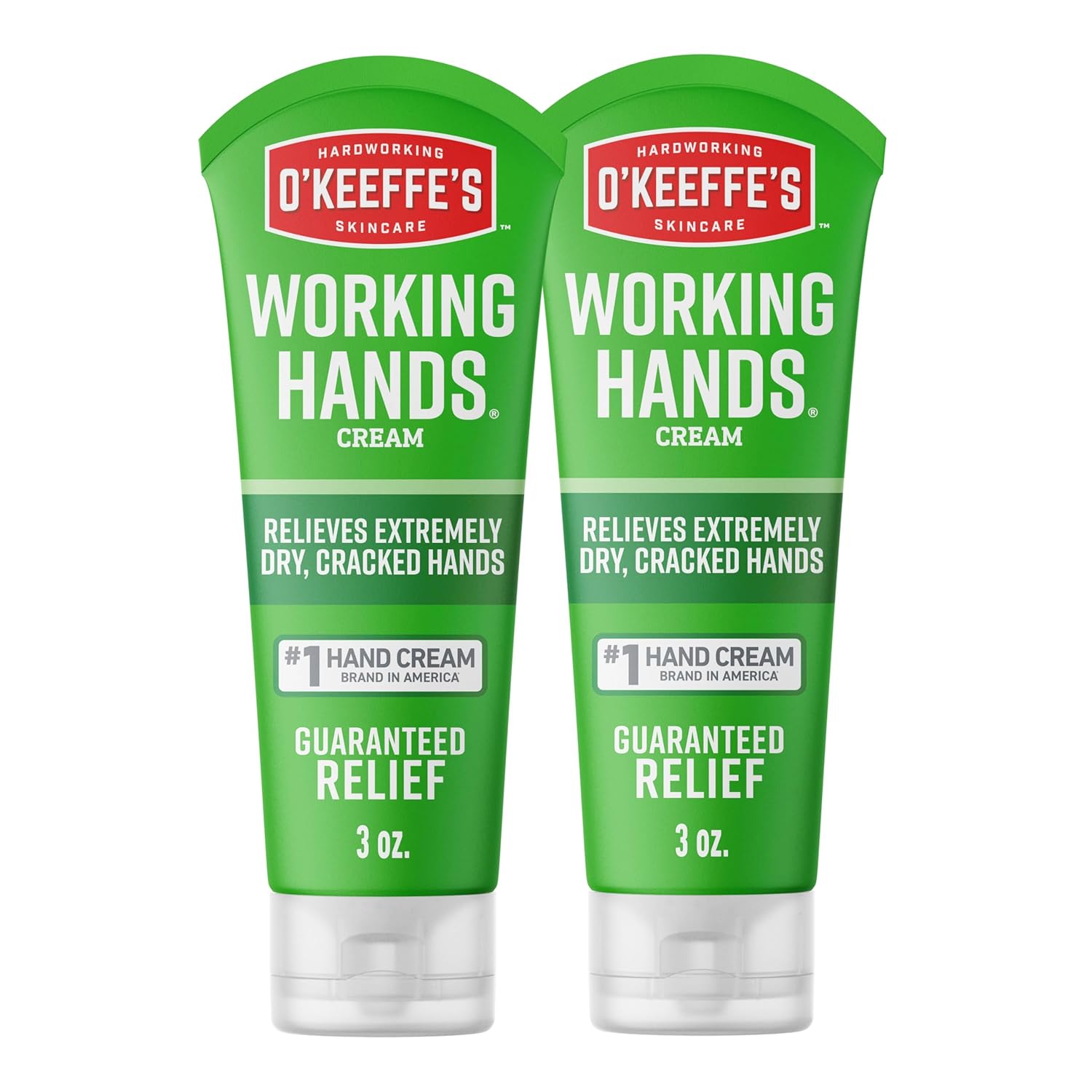 O&amp;#39;Keeffe&amp;#39;s Working Hands Hand Cream for Extreme Dryness - 3 oz Tube (2 Pack) - Repairing Skincare for Cracked, Dry Hands