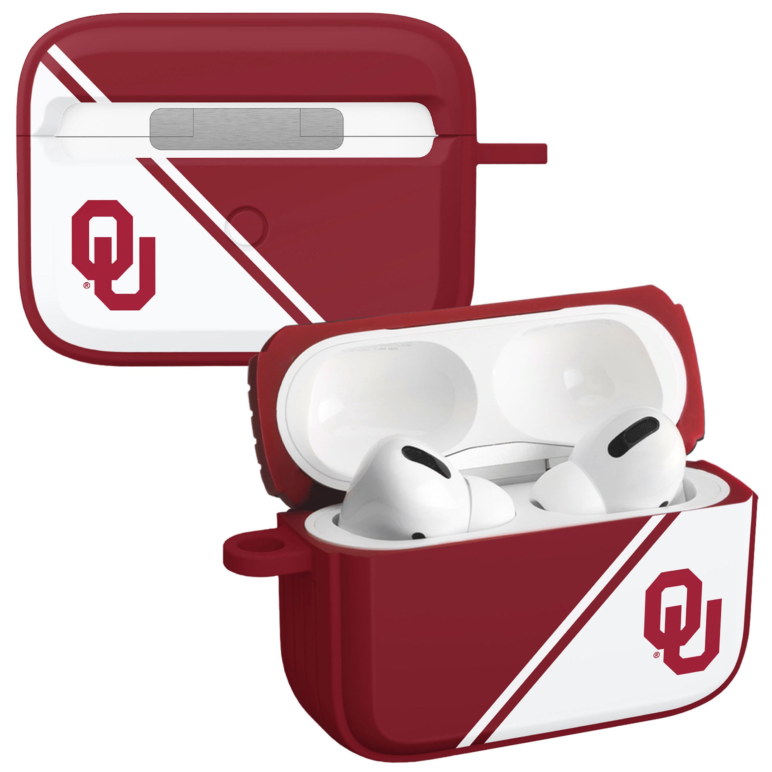 Oklahoma Sooners HDX Champion Series Apple AirPods Pro 1 &amp;amp; 2 Case Cover