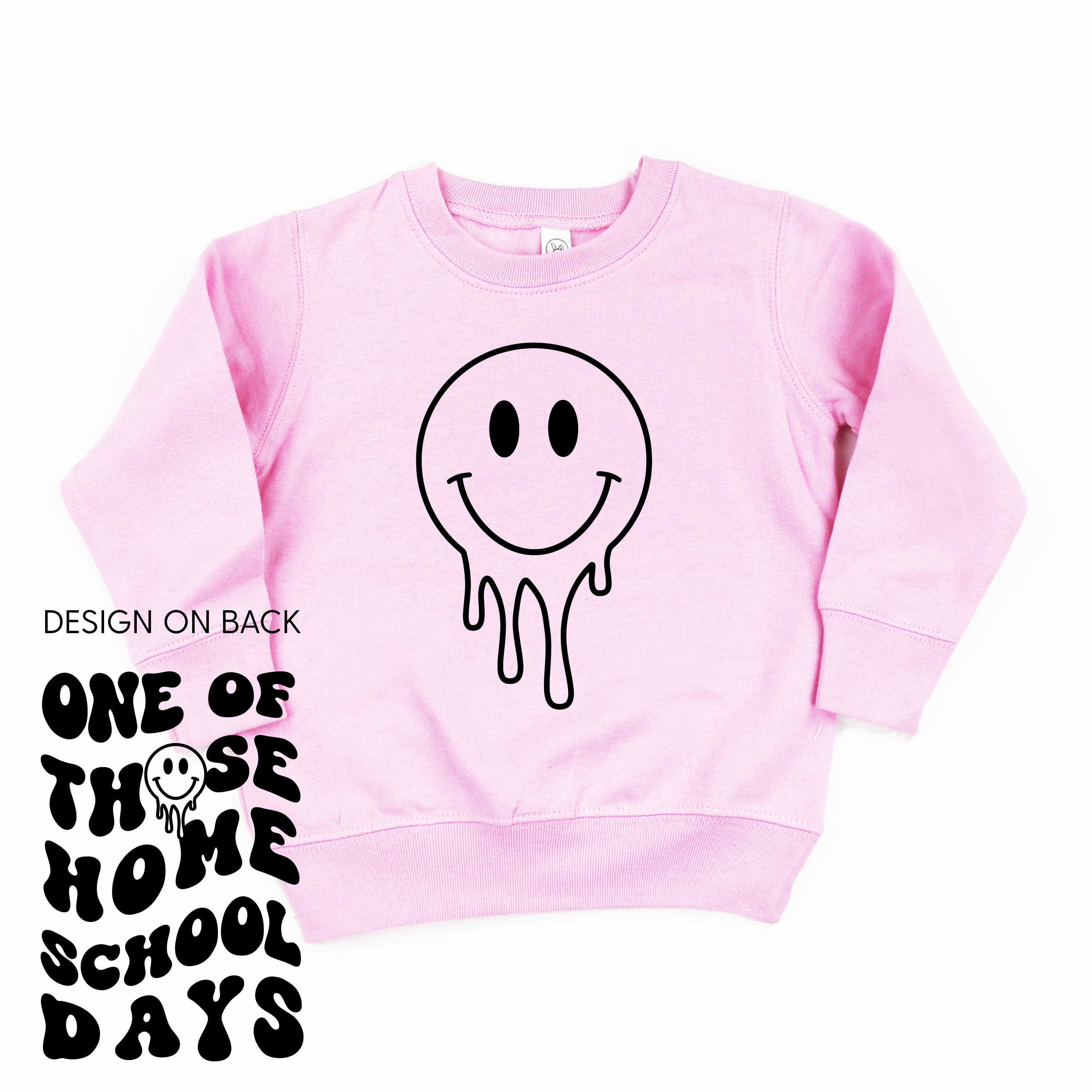 One of Those Home School Days - Melty Smiley (f &amp; b) - Child Sweater