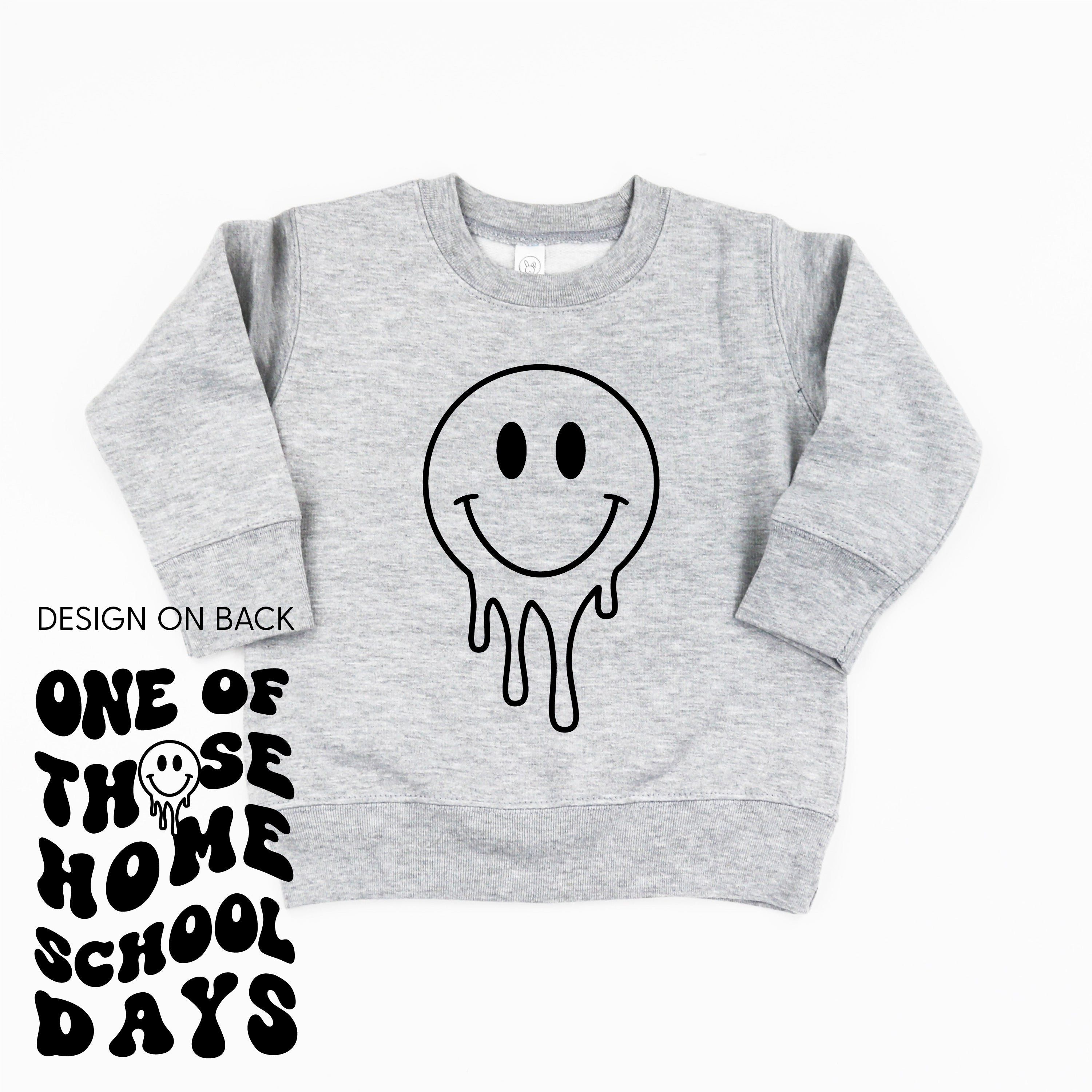 One of Those Home School Days - Melty Smiley (f &amp;amp; b) - Child Sweater