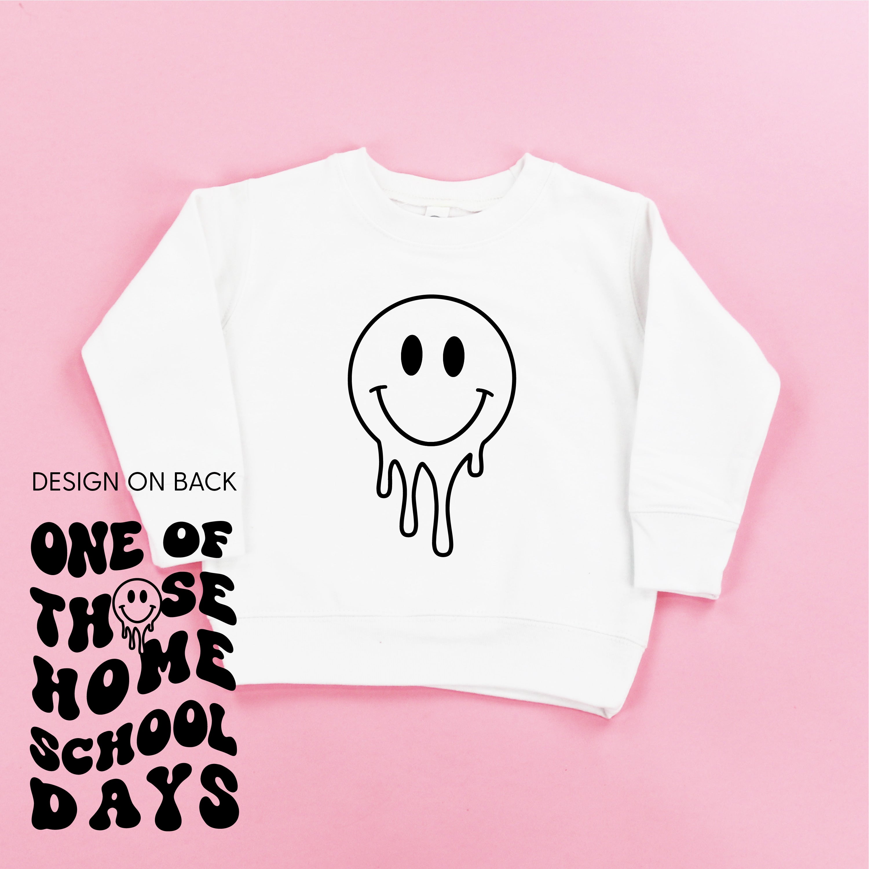 One of Those Home School Days - Melty Smiley (f &amp; b) - Child Sweater