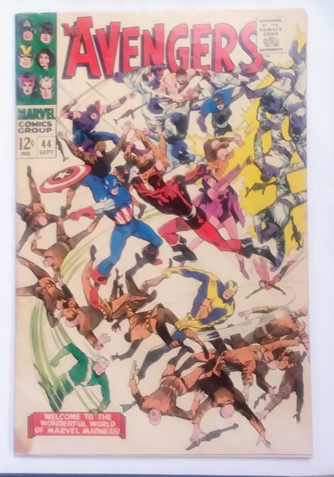 Avengers #044, Marvel Comics (September 1967, VG-)