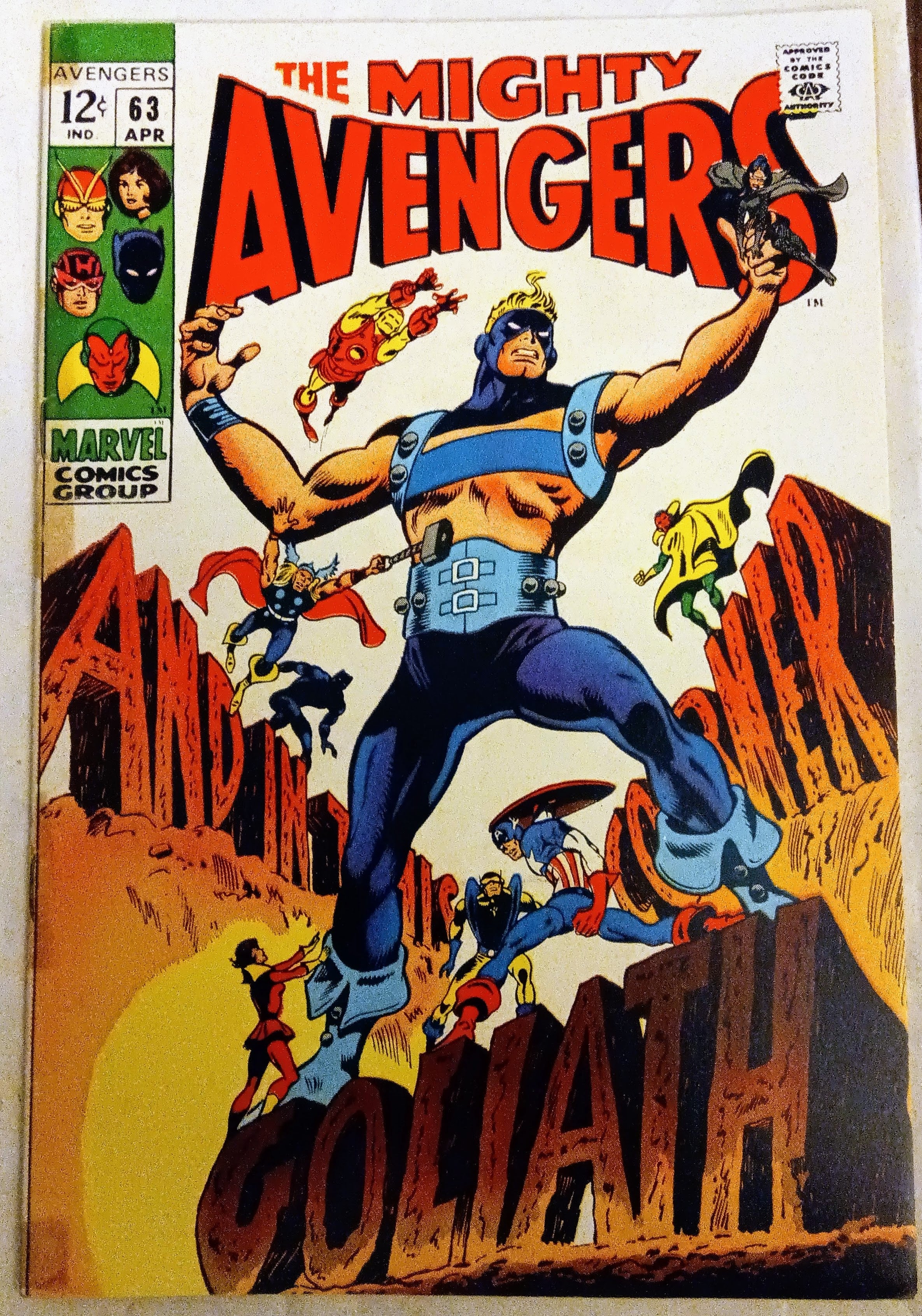 Avengers #063, Marvel Comics (April 1969, G/VG)