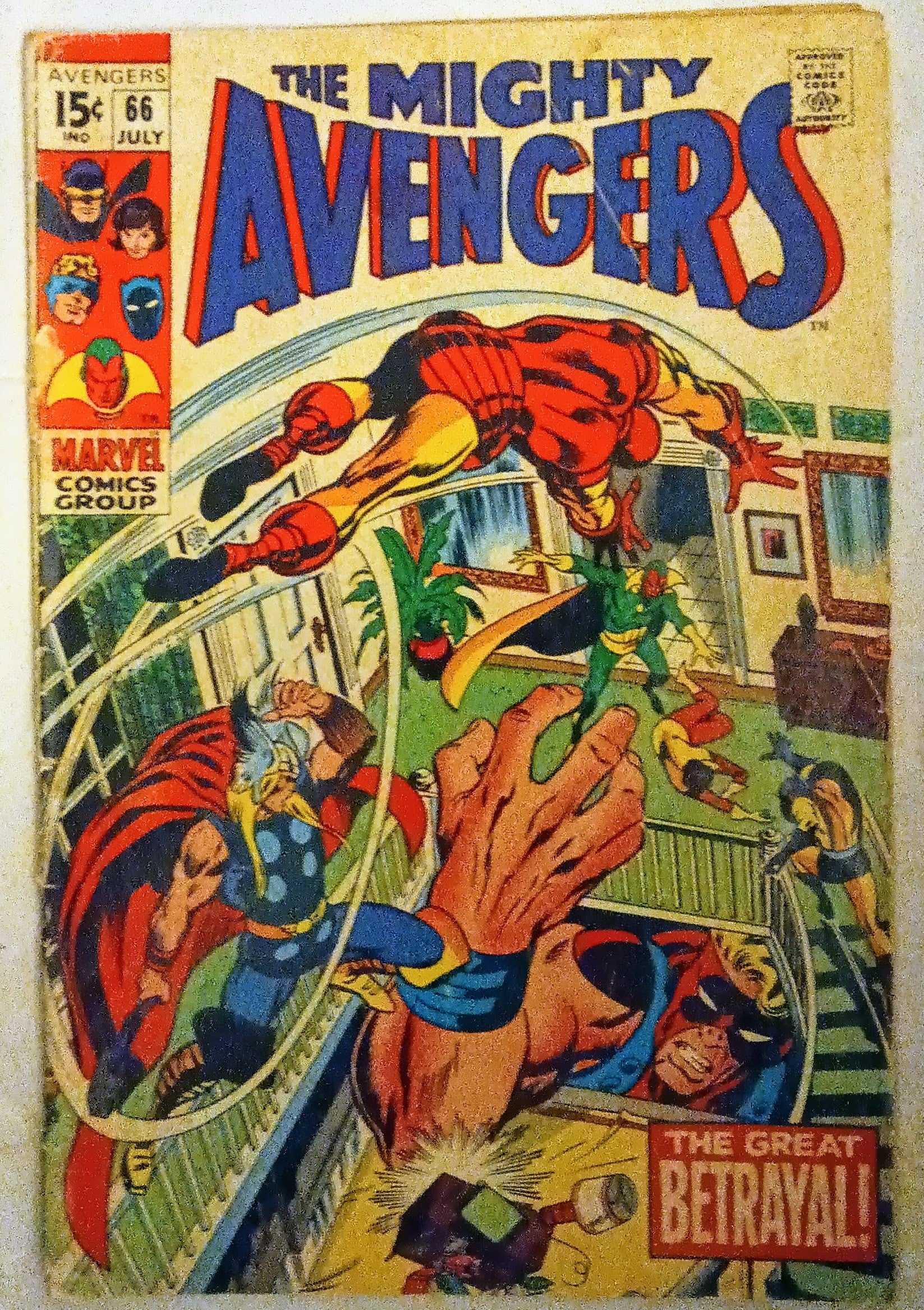 Avengers #066, Marvel Comics (July 1969, GD-)