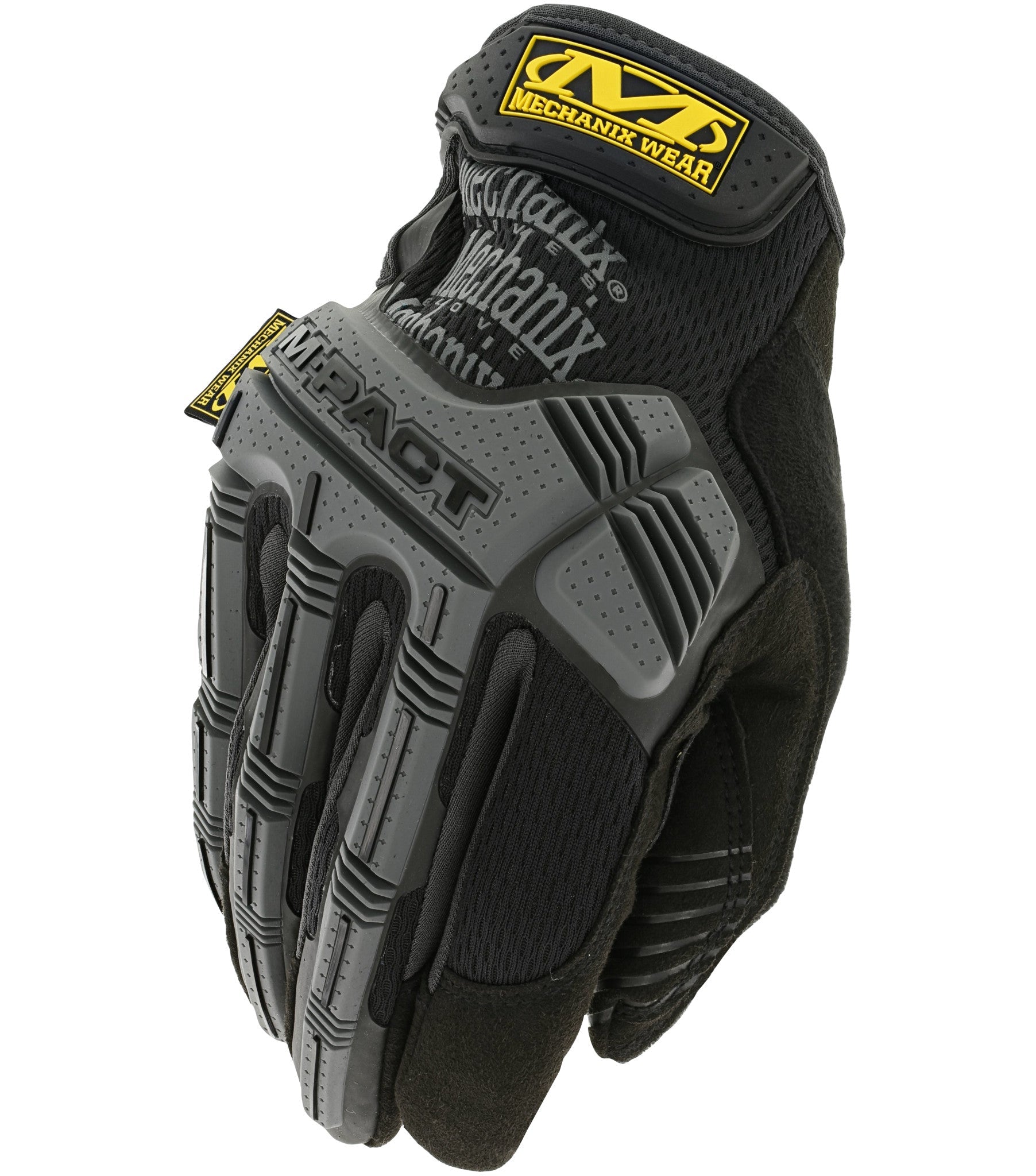 MECHANIX WEAR M-PACT BLACK/GREY GLOVES - LARGE