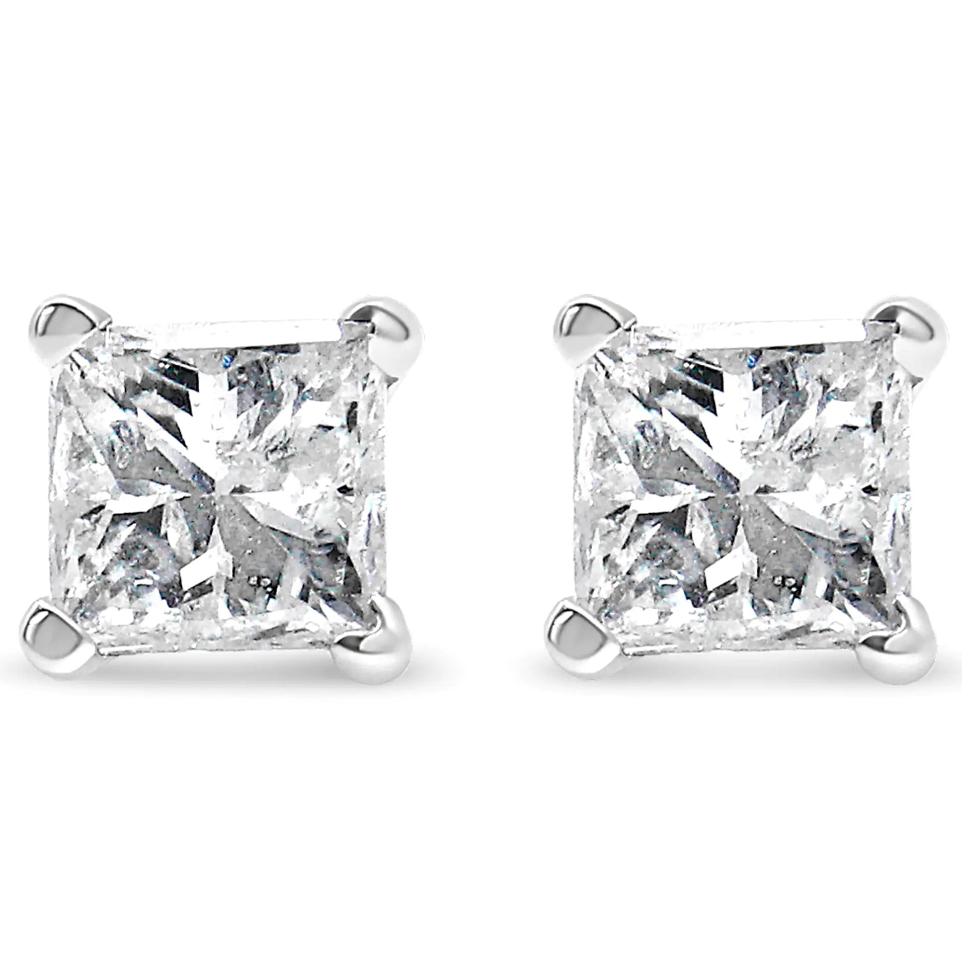 Style Loft Collection Princess-Cut Diamond Petite 14k White Gold 1/5 Ctw Stud Earrings (I-J, I2-I3)