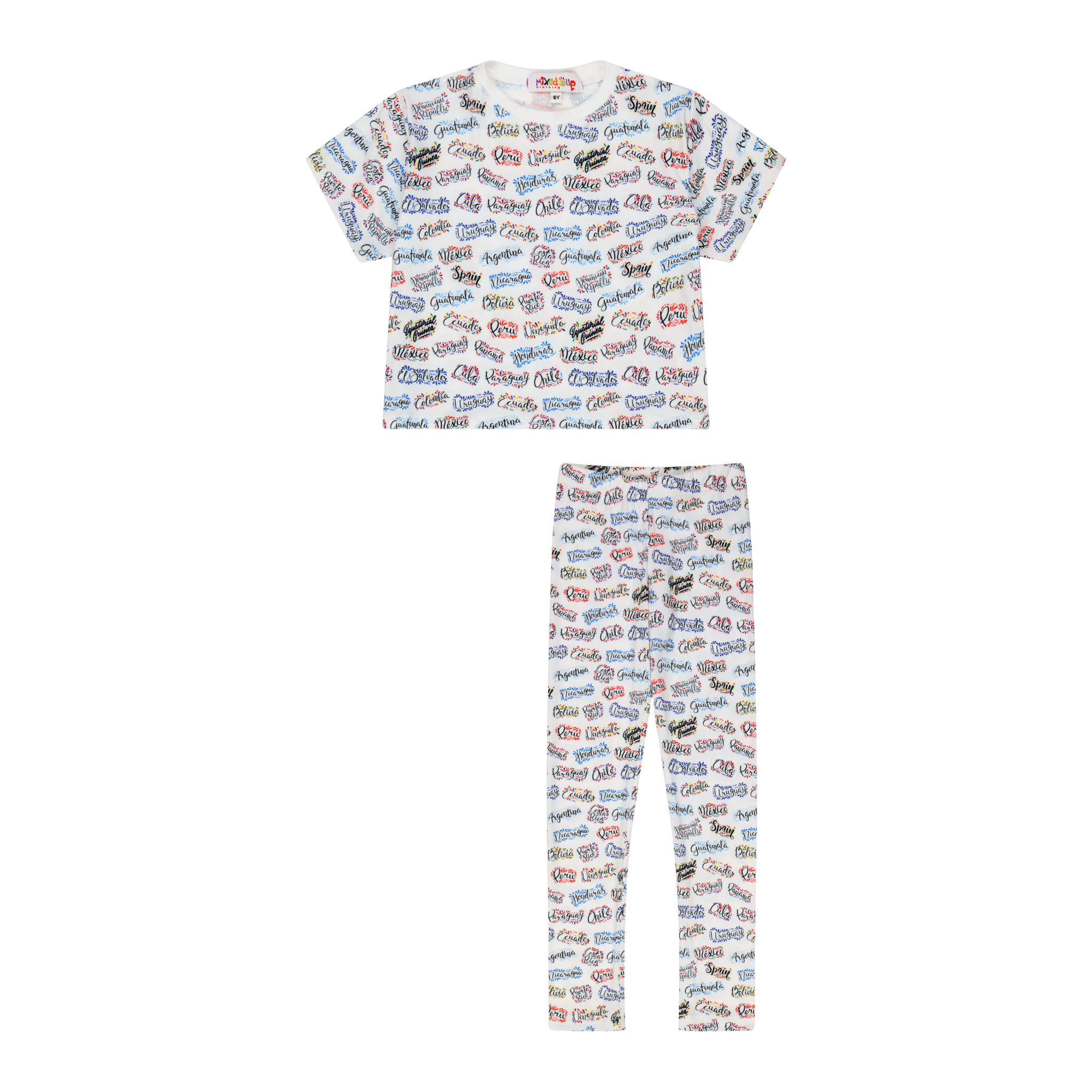 Paises Leggings Set | Multicultural Kids Clothing