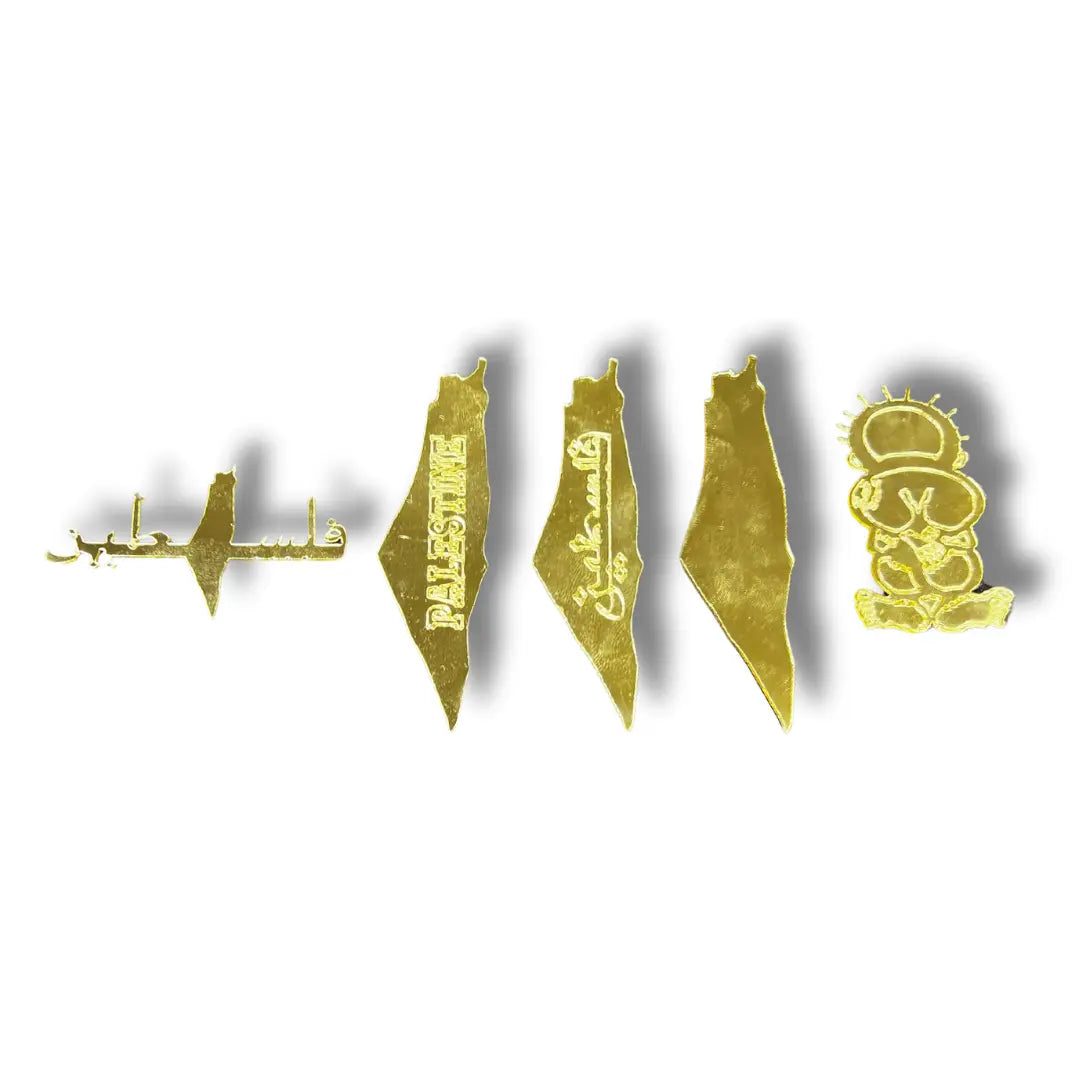 Luxurious Gold Look Palestine Map Phone Accessories – Unique Palestinian Designs, Cultural Heritage &amp;amp; High-Quality Modest Fashion