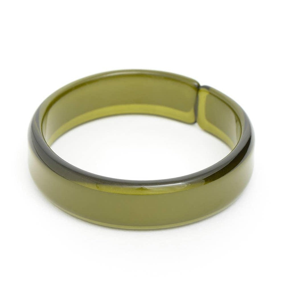 Acrylic Resin Stacking Bangle Bracelet GREEN
