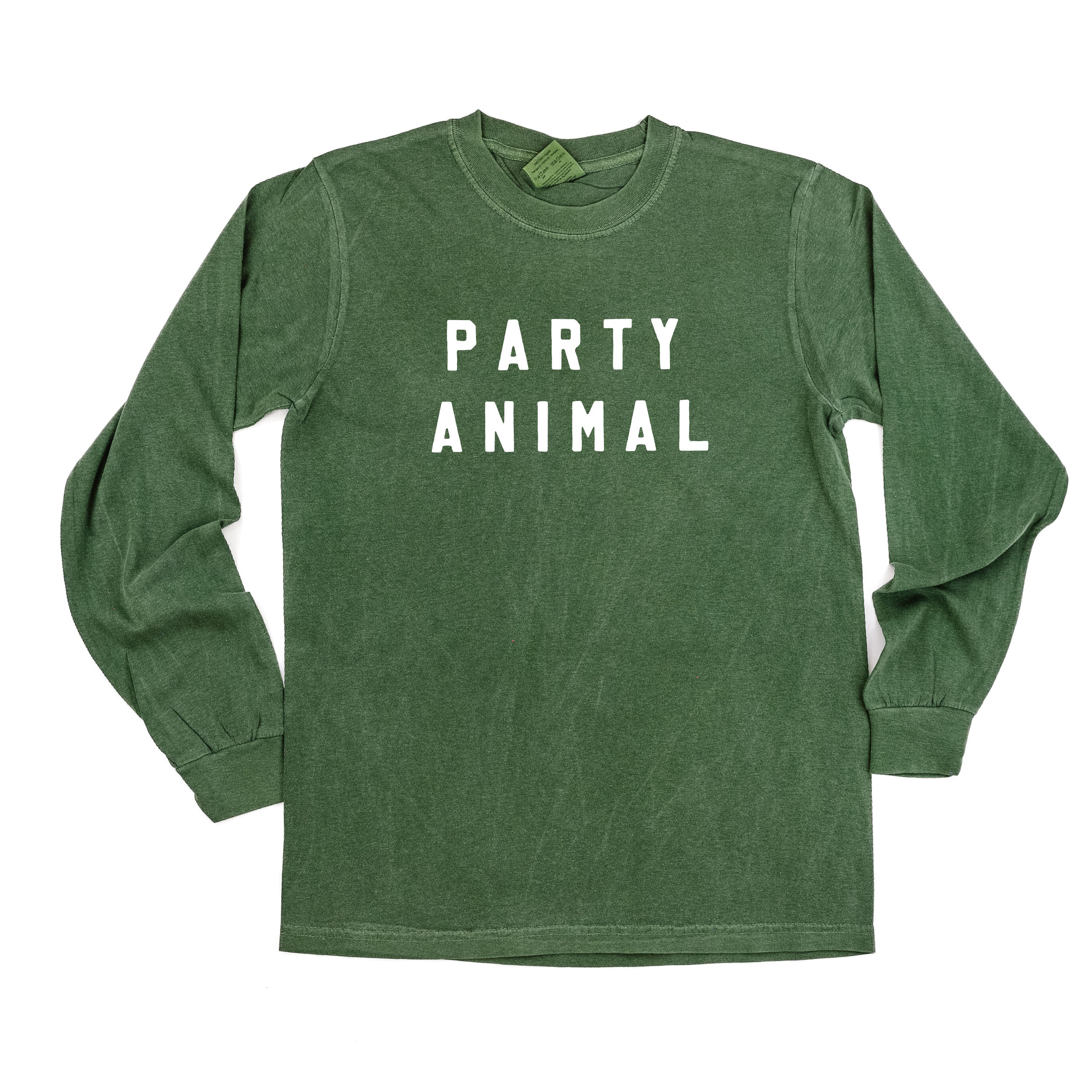 Party Animal - Block Font - LONG SLEEVE Comfort Colors Tee
