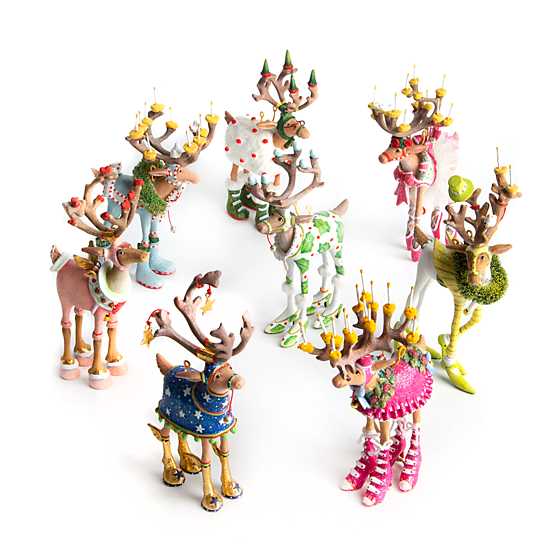 MINI Dash Away Reindeer Ornaments SOLD INDIVIDUALLY by Patience Brewster
