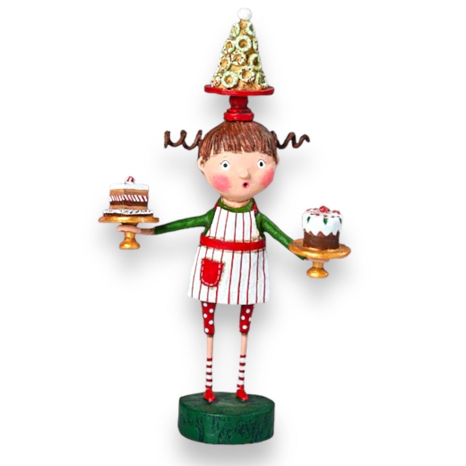 Patty Cake Christmas Figurine by Lori Mitchell