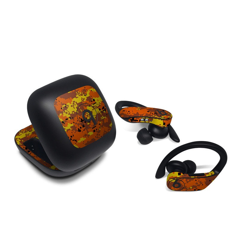 Digital Orange Camo - Beats Powerbeats Pro (2019) Skin