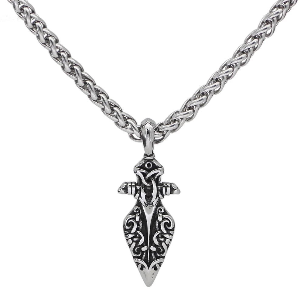 Vikings Odin&amp;#39;s Gungir Spear Stainless Steel Necklace