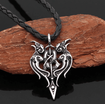 Vikings Huginn and Munnin Pendant Necklace
