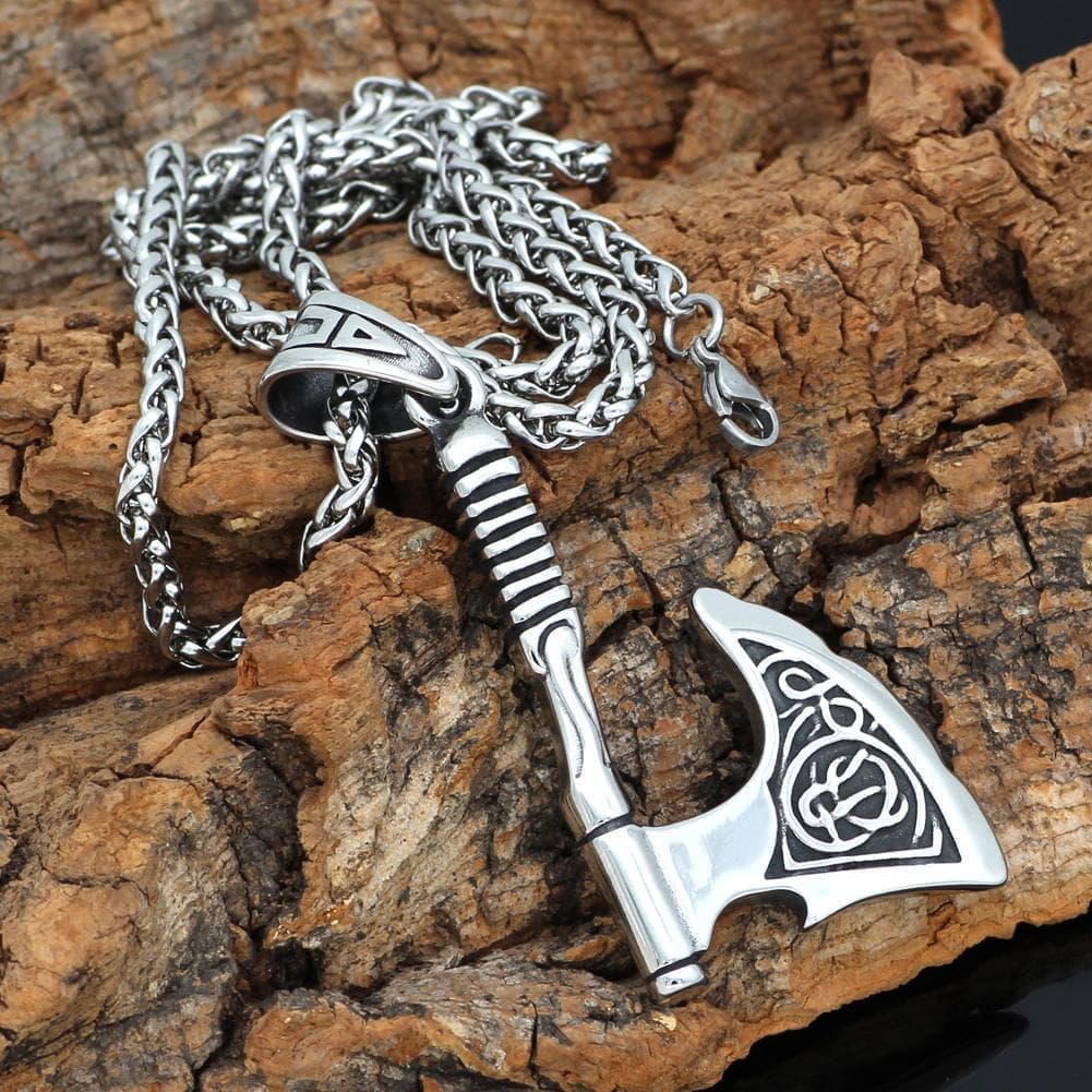 Vikings Huskarlar Axe Stainless Steel Necklace