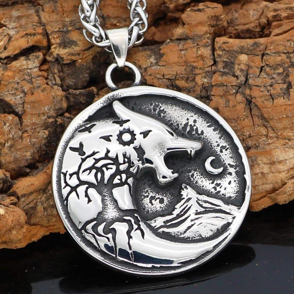 Vikings Hati Ragnarok Pendant &amp;amp; Necklace
