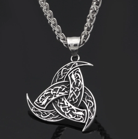 Vikings Odin&amp;#39;s Horn Stainless Steel Pendant Necklace