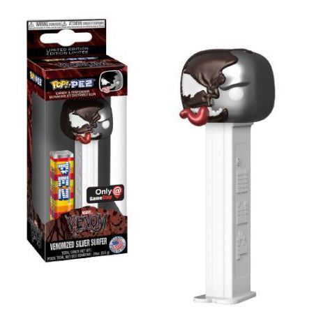 POP PEZ VENOMIZED SILVER SURFER (METALLIC) - GAMESTOP EXCLUSIVE