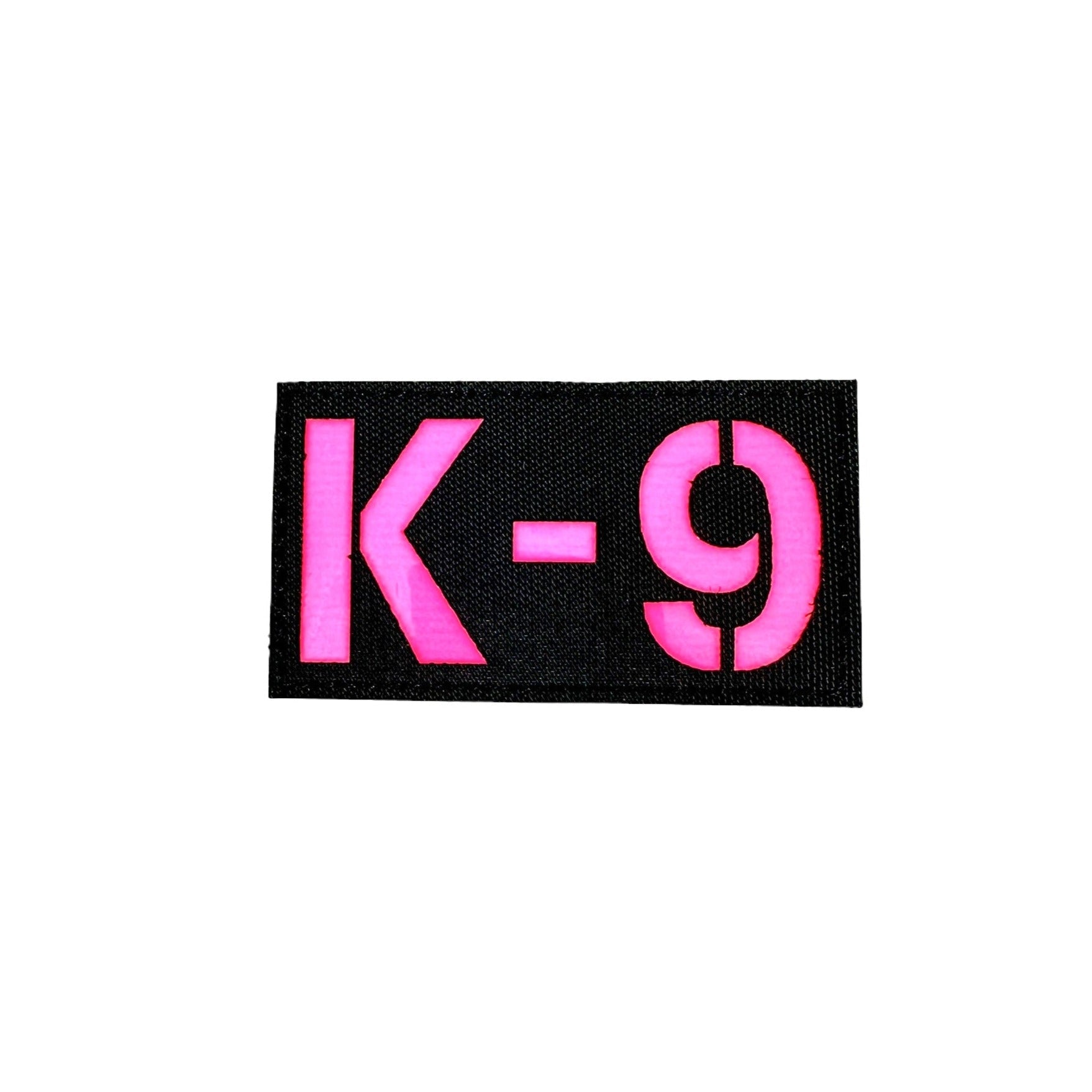 K9 Laser Cut - Night Glow Reflective Patch Pink and Black