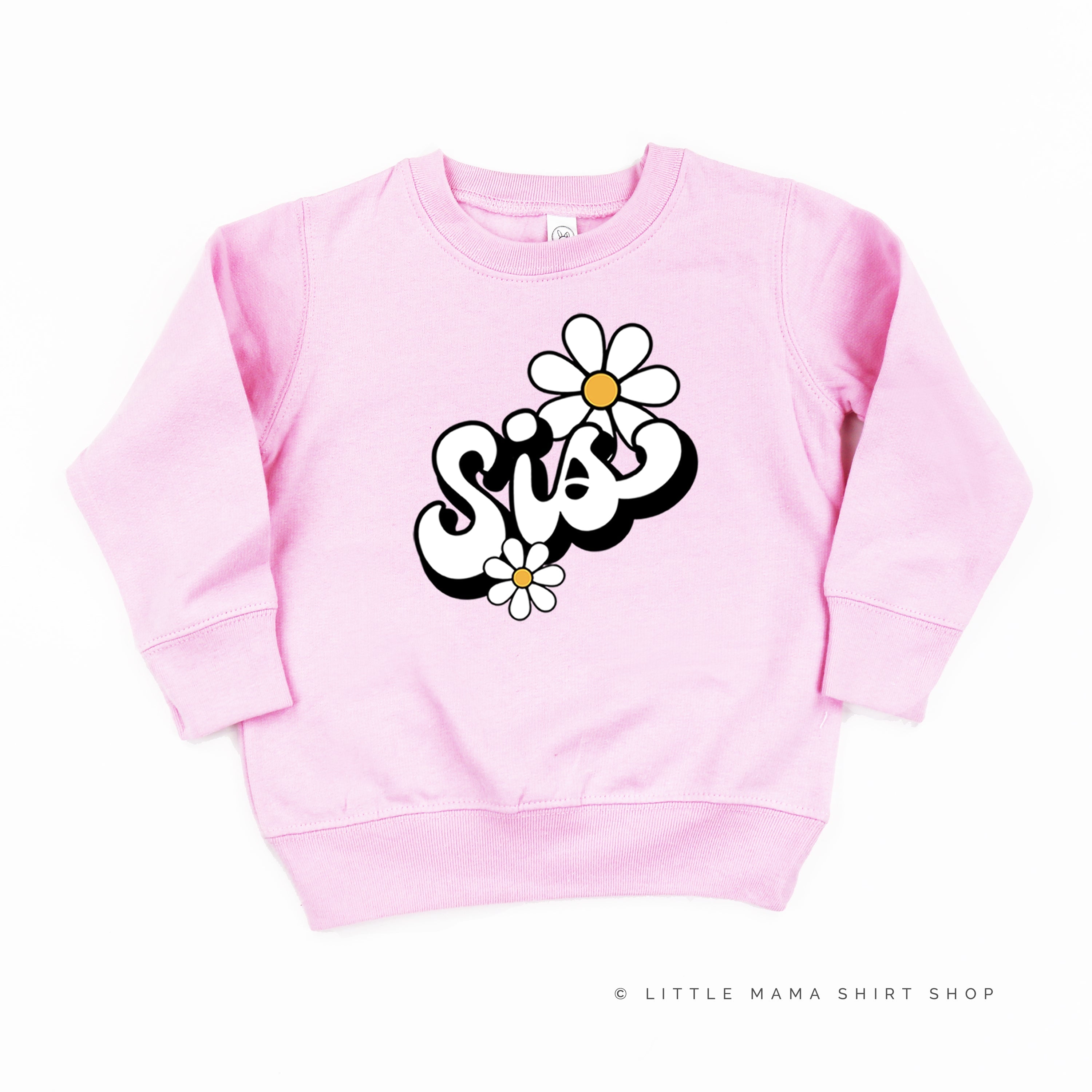 Daisy - Sis - w/ Full Daisy on Back - Child Sweater