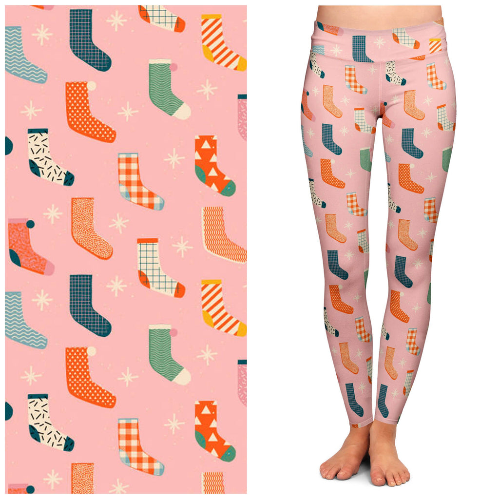 "Yuletide Yarn" Buttery Soft Leggings by Lipstick & Chrome