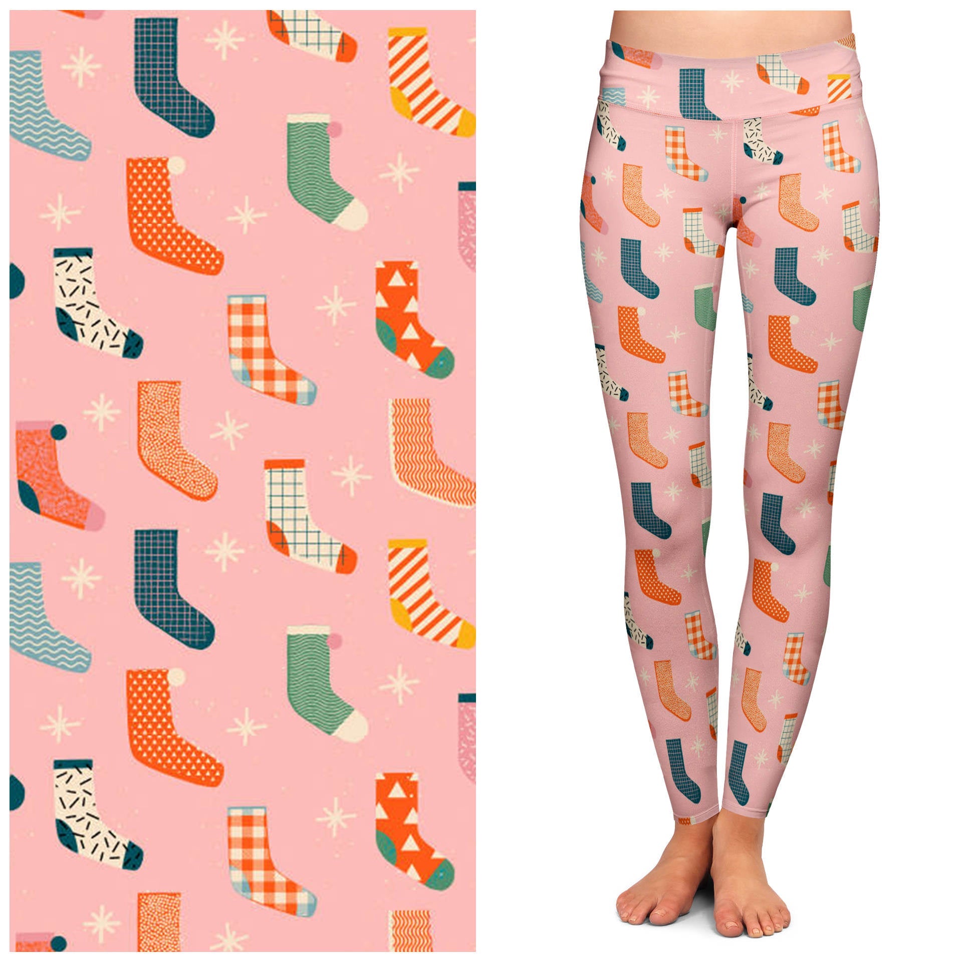 &amp;quot;Yuletide Yarn&amp;quot; Buttery Soft Leggings by Lipstick &amp;amp; Chrome