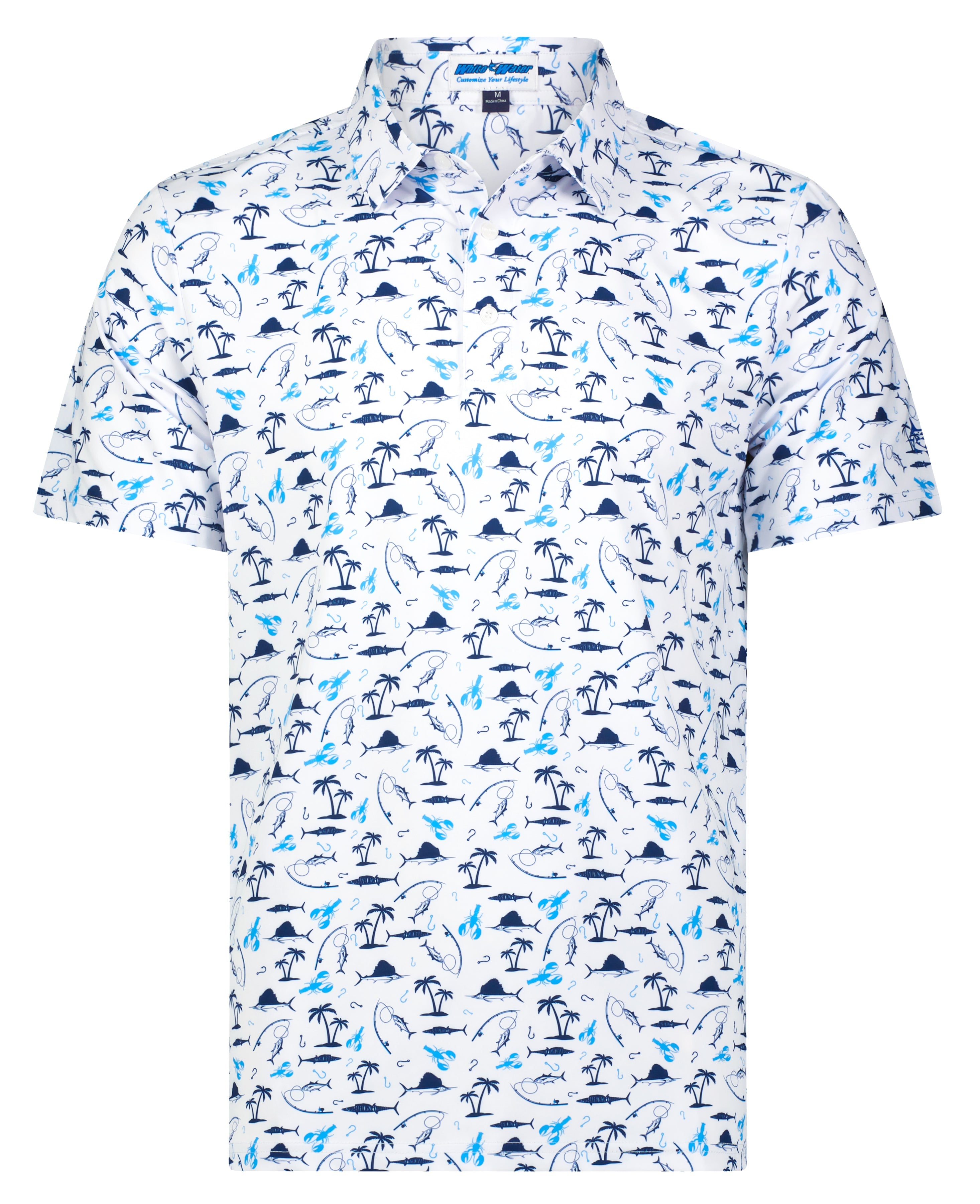 Nautical Print Polo