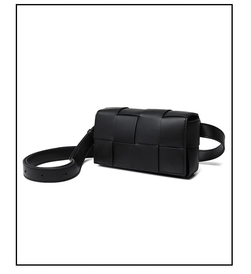 Premium sense of hundred with small bag 2025 new fashion pure color weaving niche ladies crossbody bag small aroma wind women&amp;#39;s bag